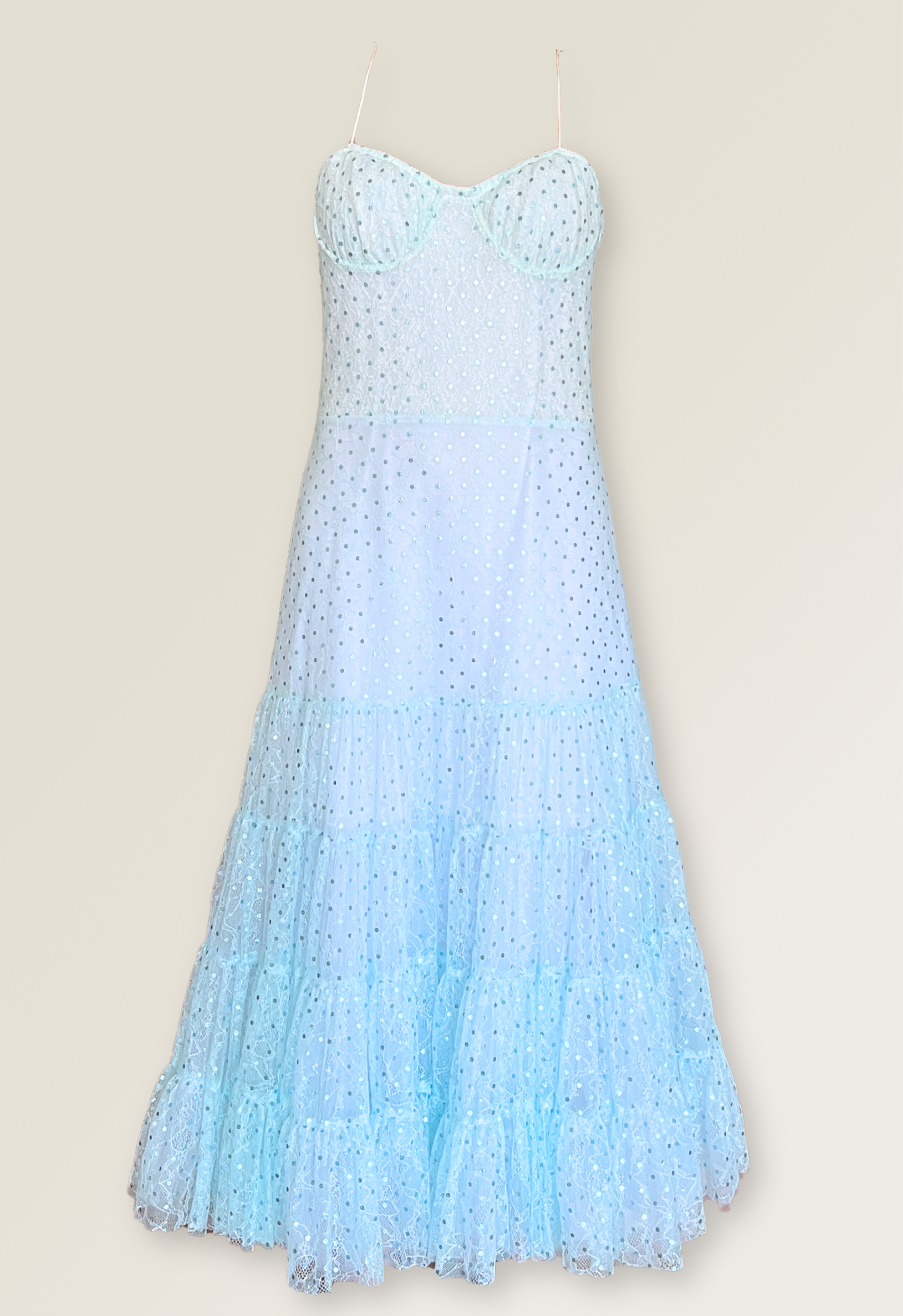 Blue tulle dress
