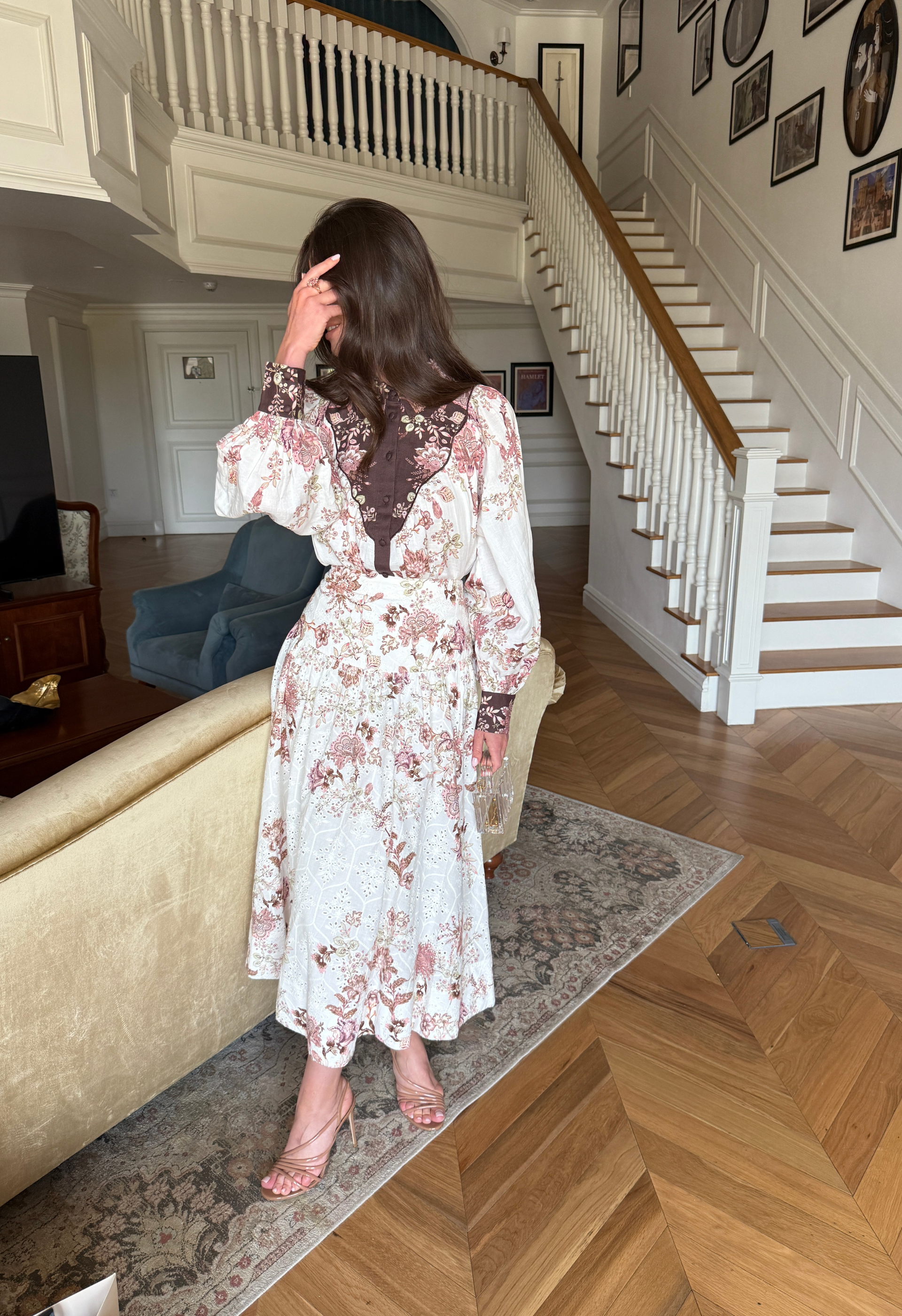 Floral skirt and blouse set