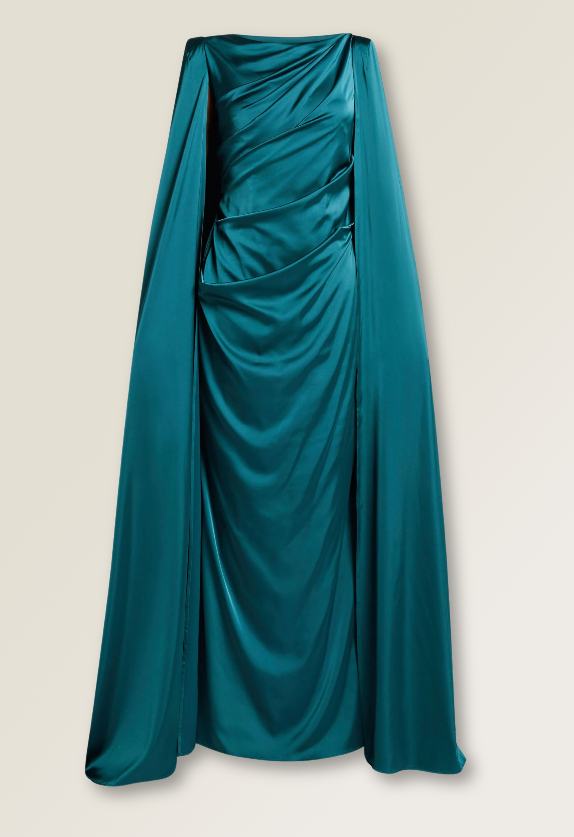 Voile satin gown