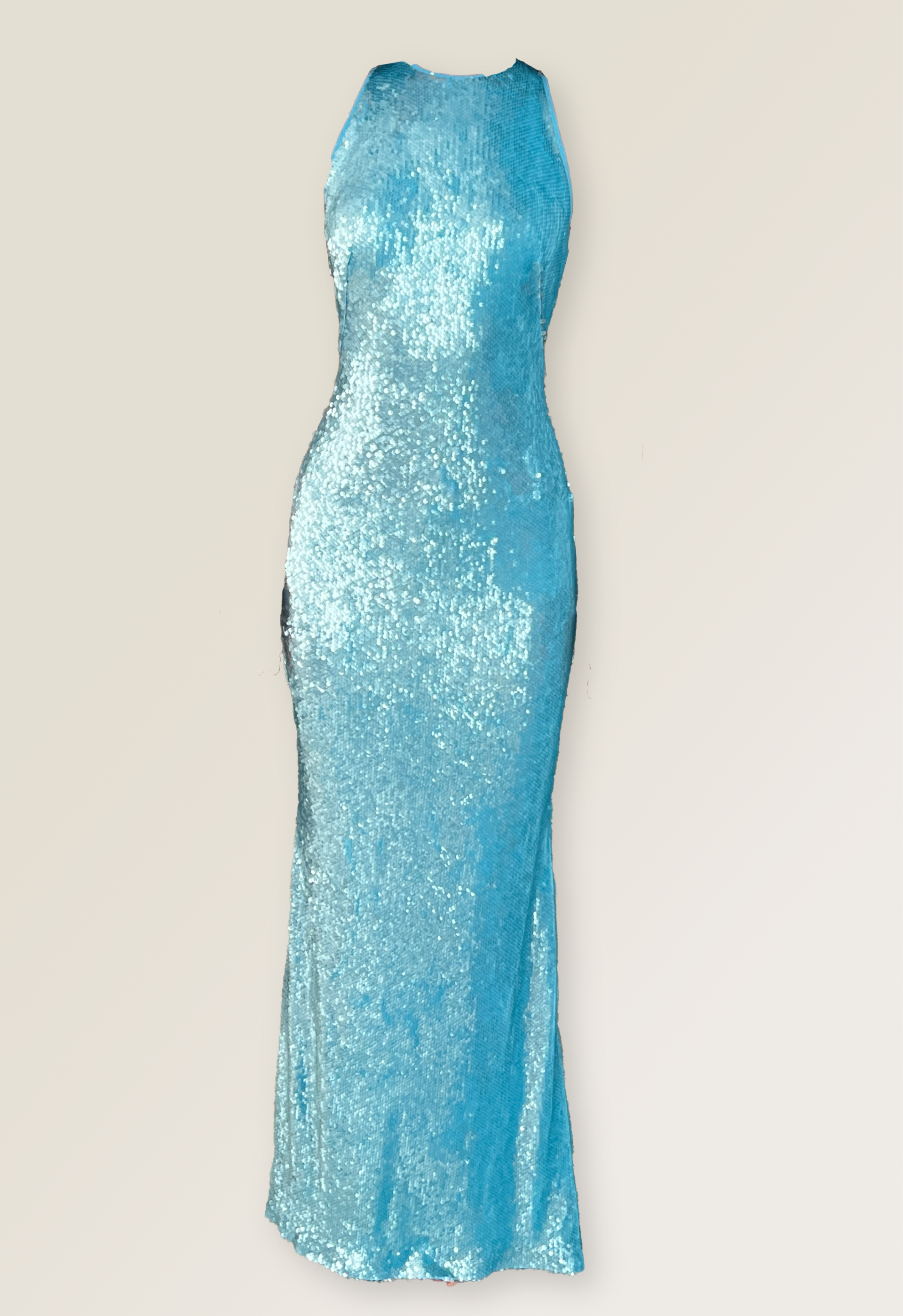 Long dress in sequins