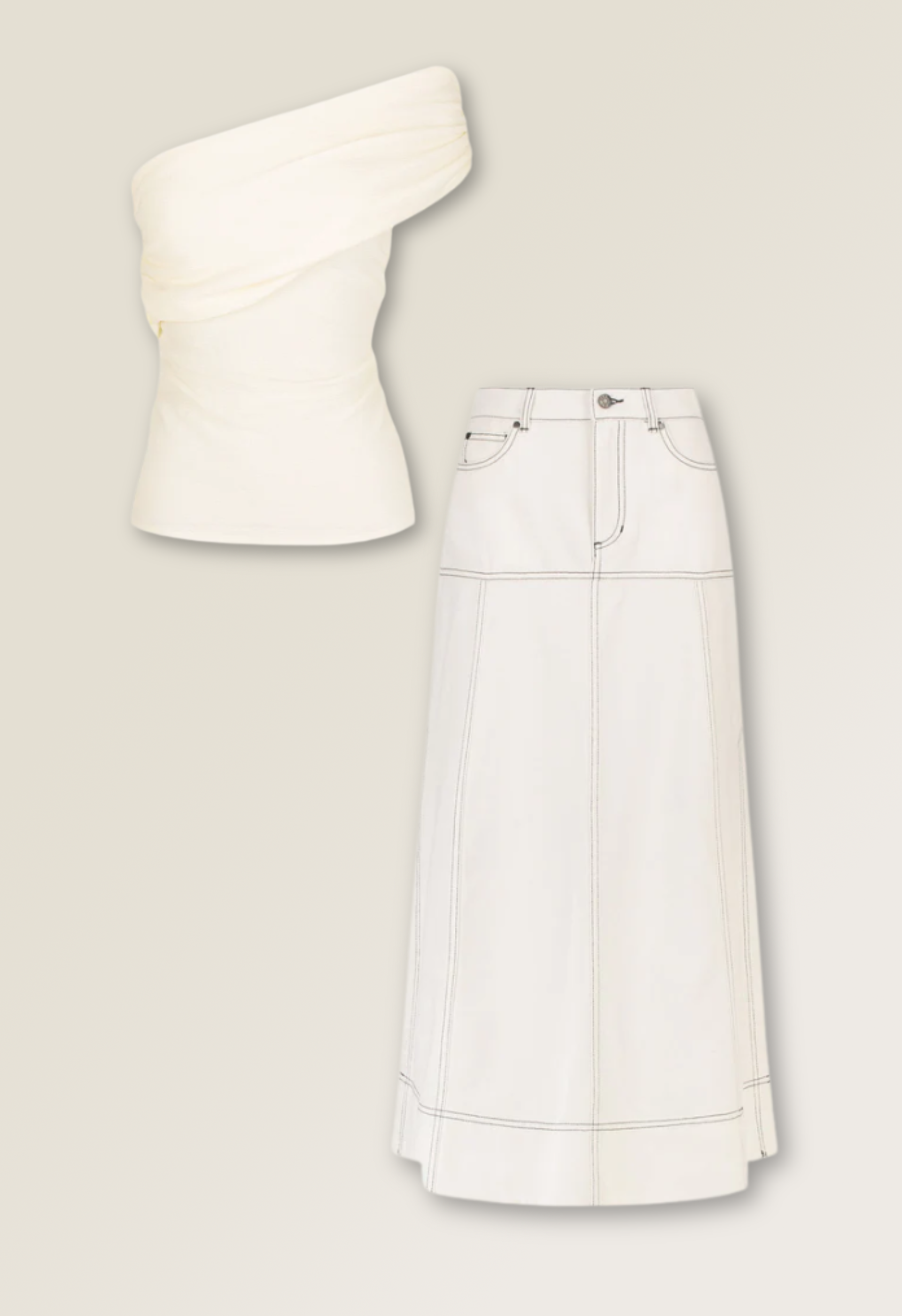 Beau One Shoulder Set