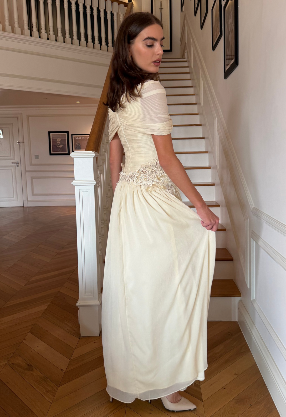 Off Shoulder Lace Maxi dress
