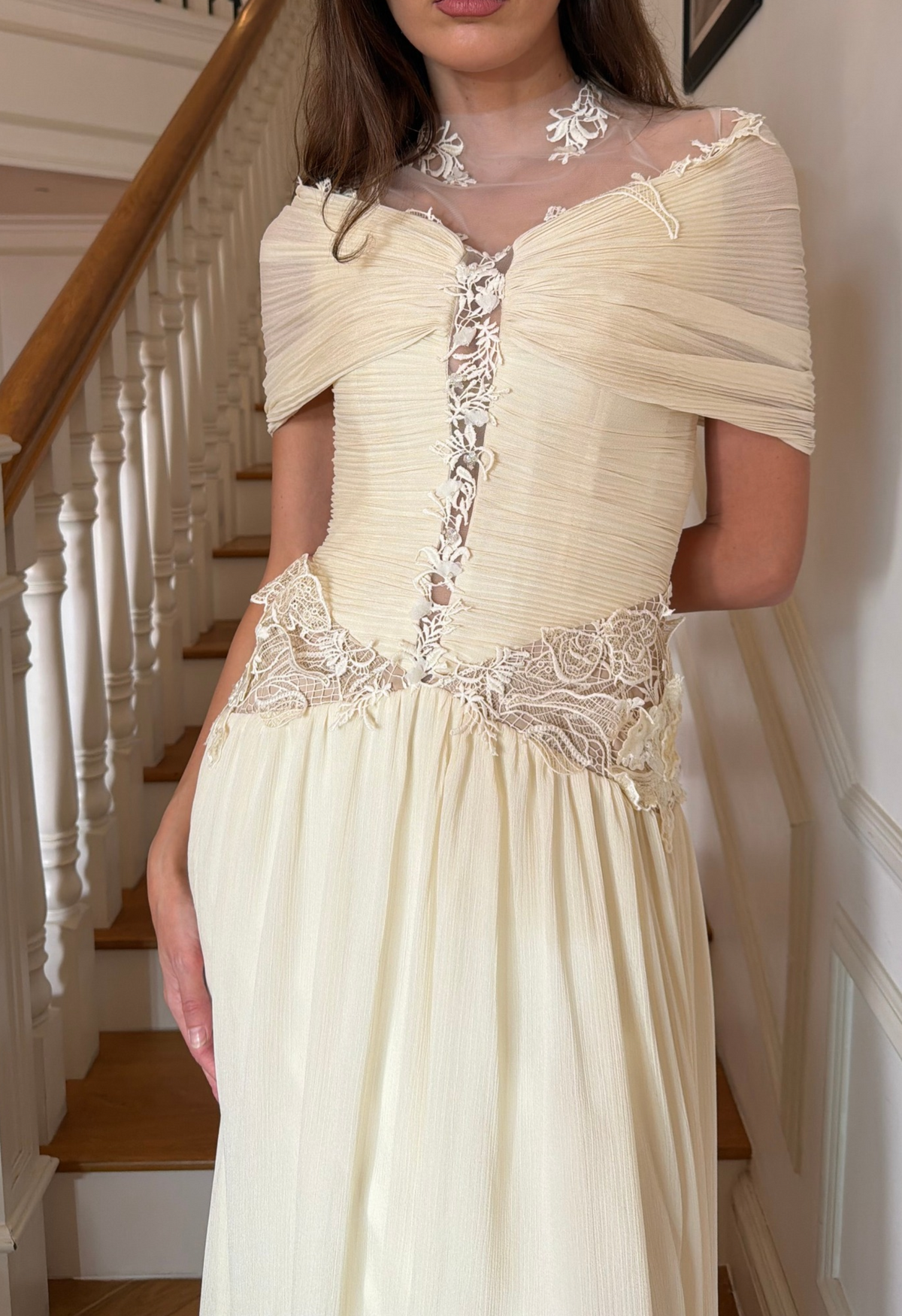 Off Shoulder Lace Maxi dress