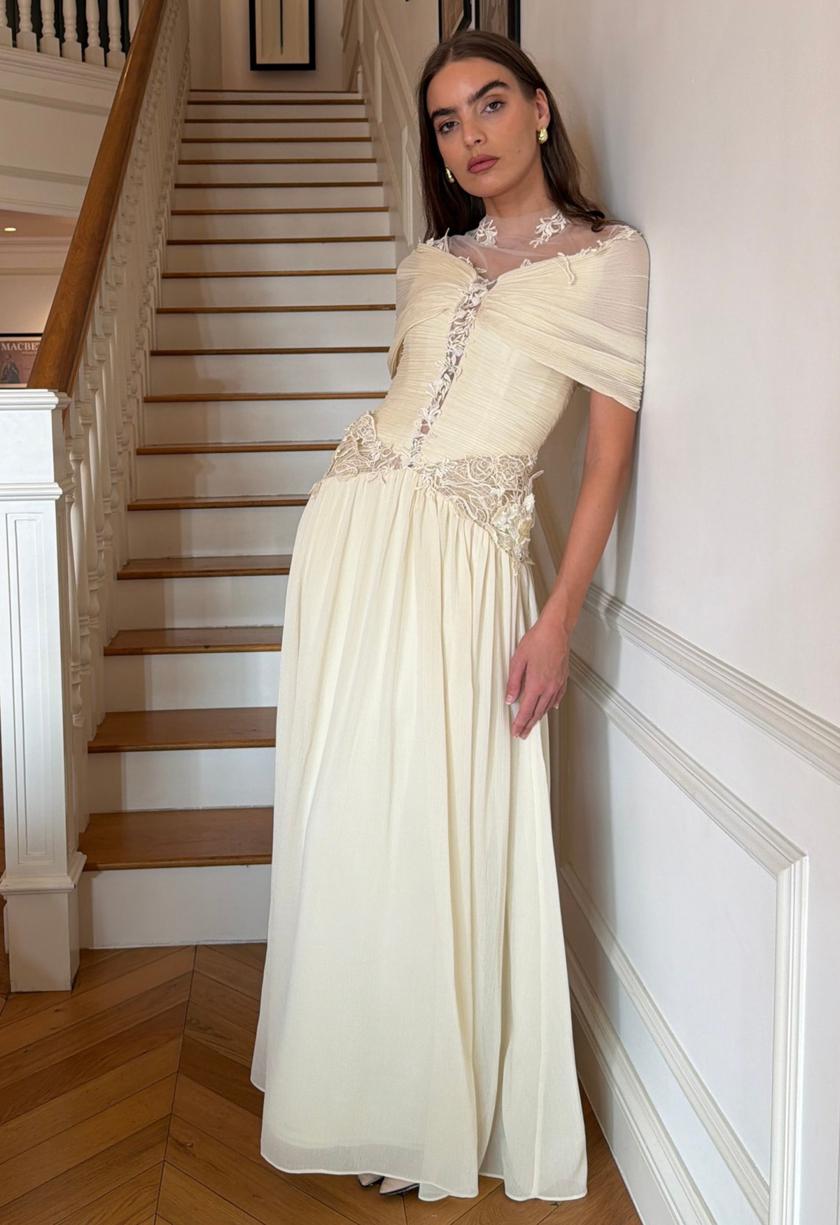 Off Shoulder Lace Maxi dress