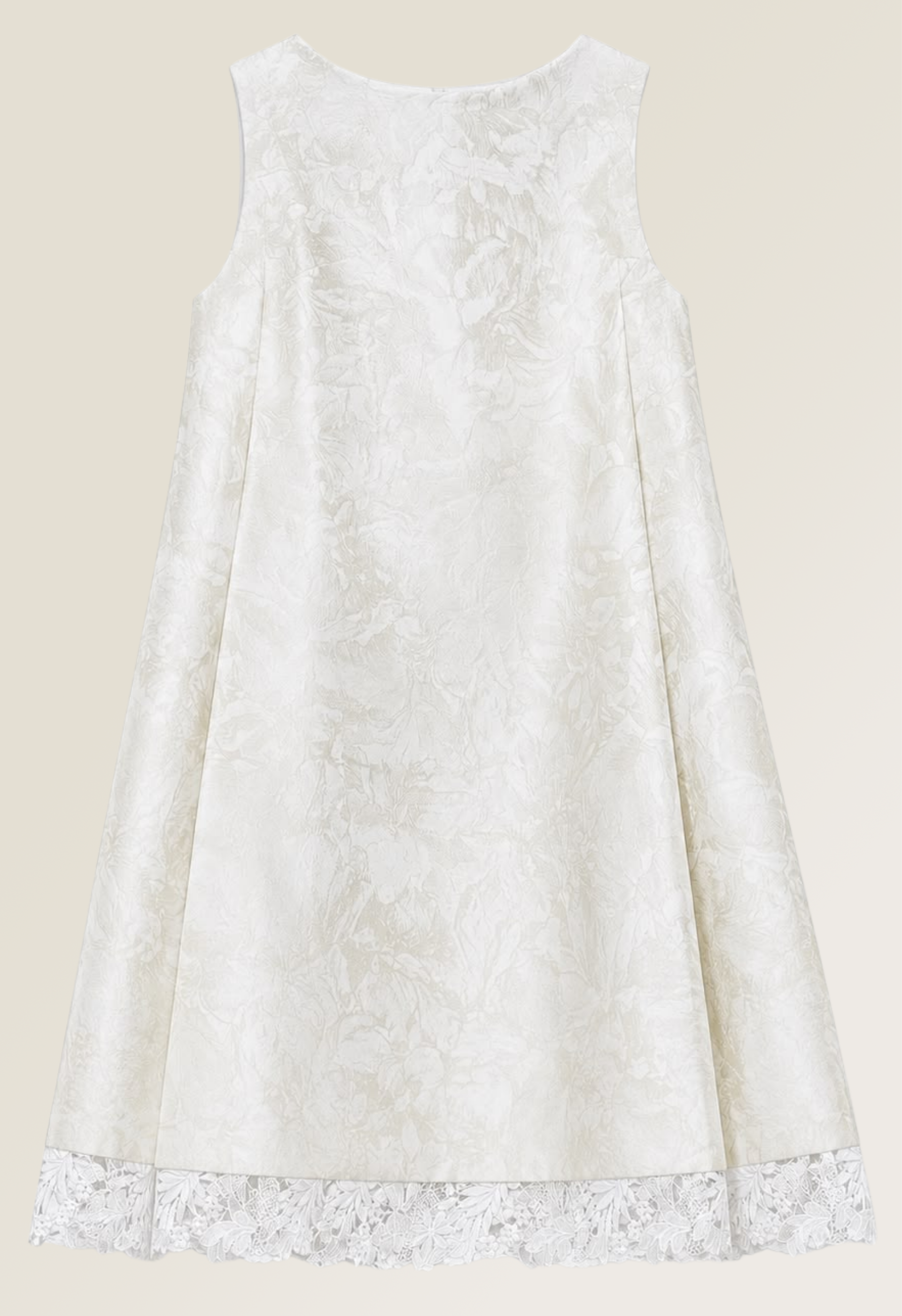 Silk & Lace A-Line Mini Dress
