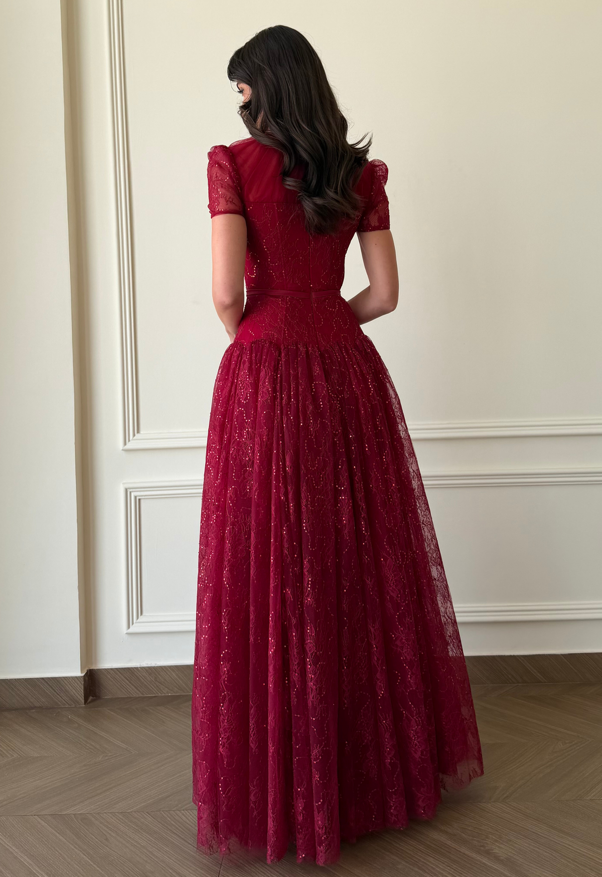Sabrine Red Maxi Dress