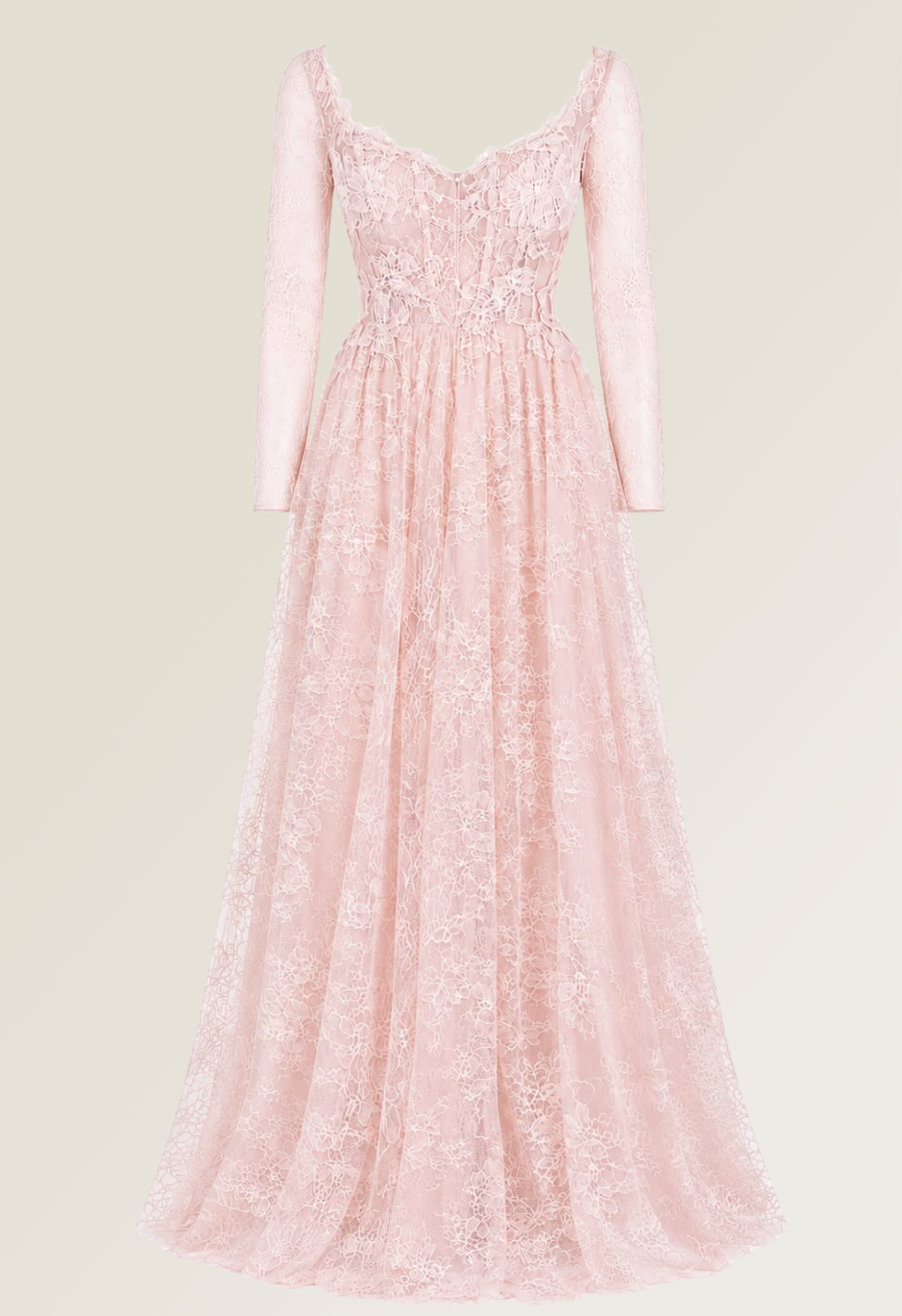 Fleur Pink Lace Gown