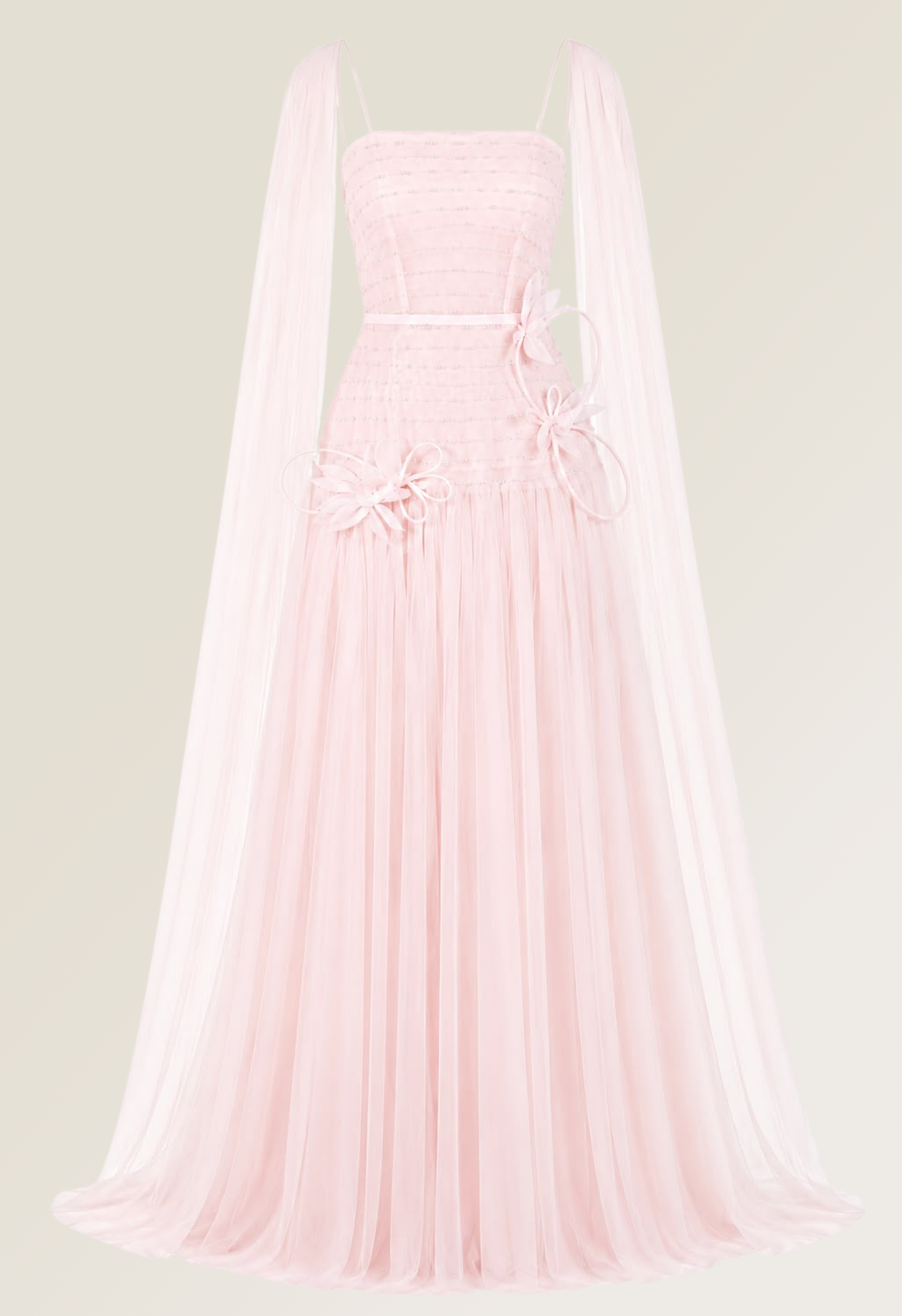 Aurora Garden Tulle Gown in Pink