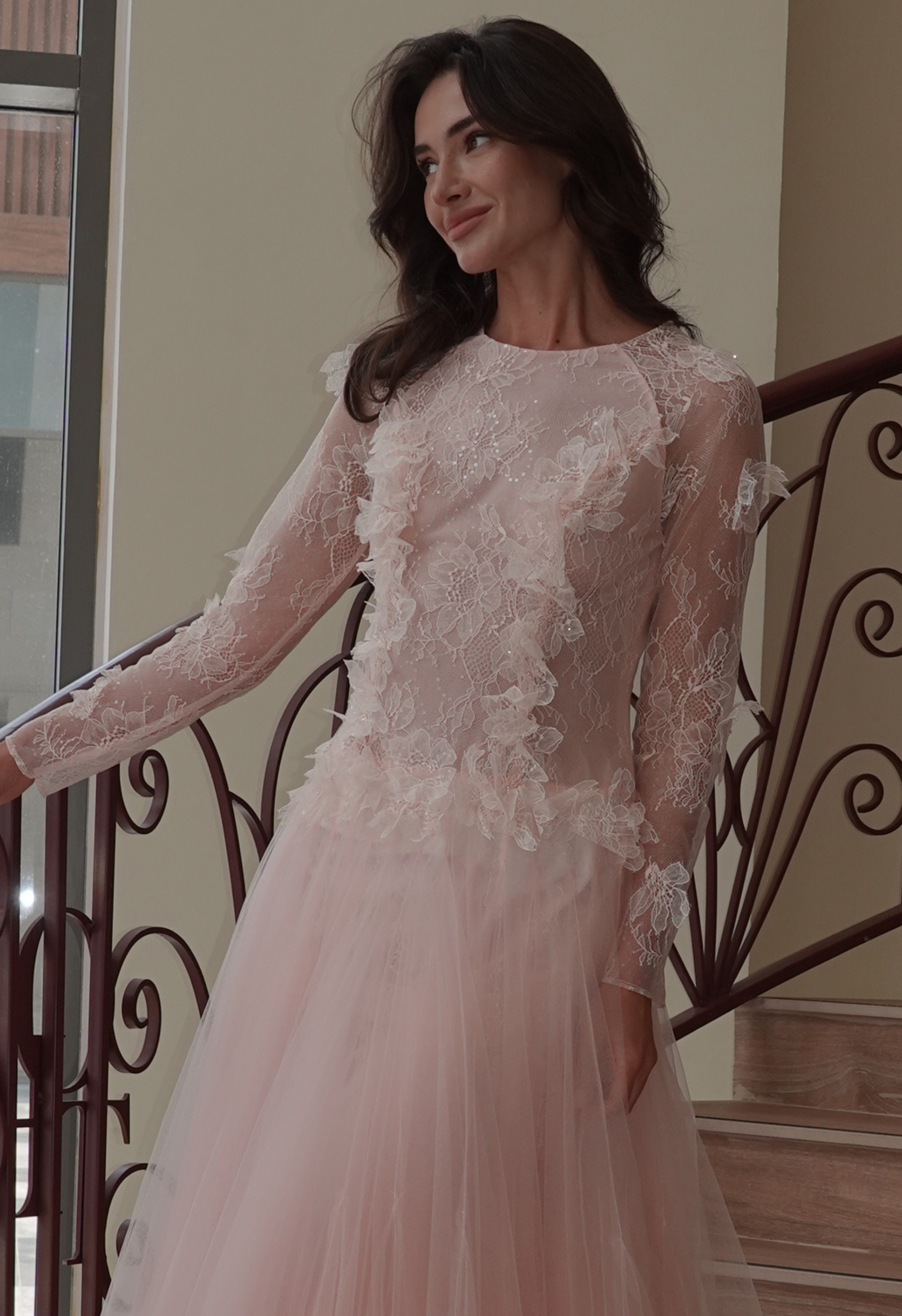 Pink Lace Gown
