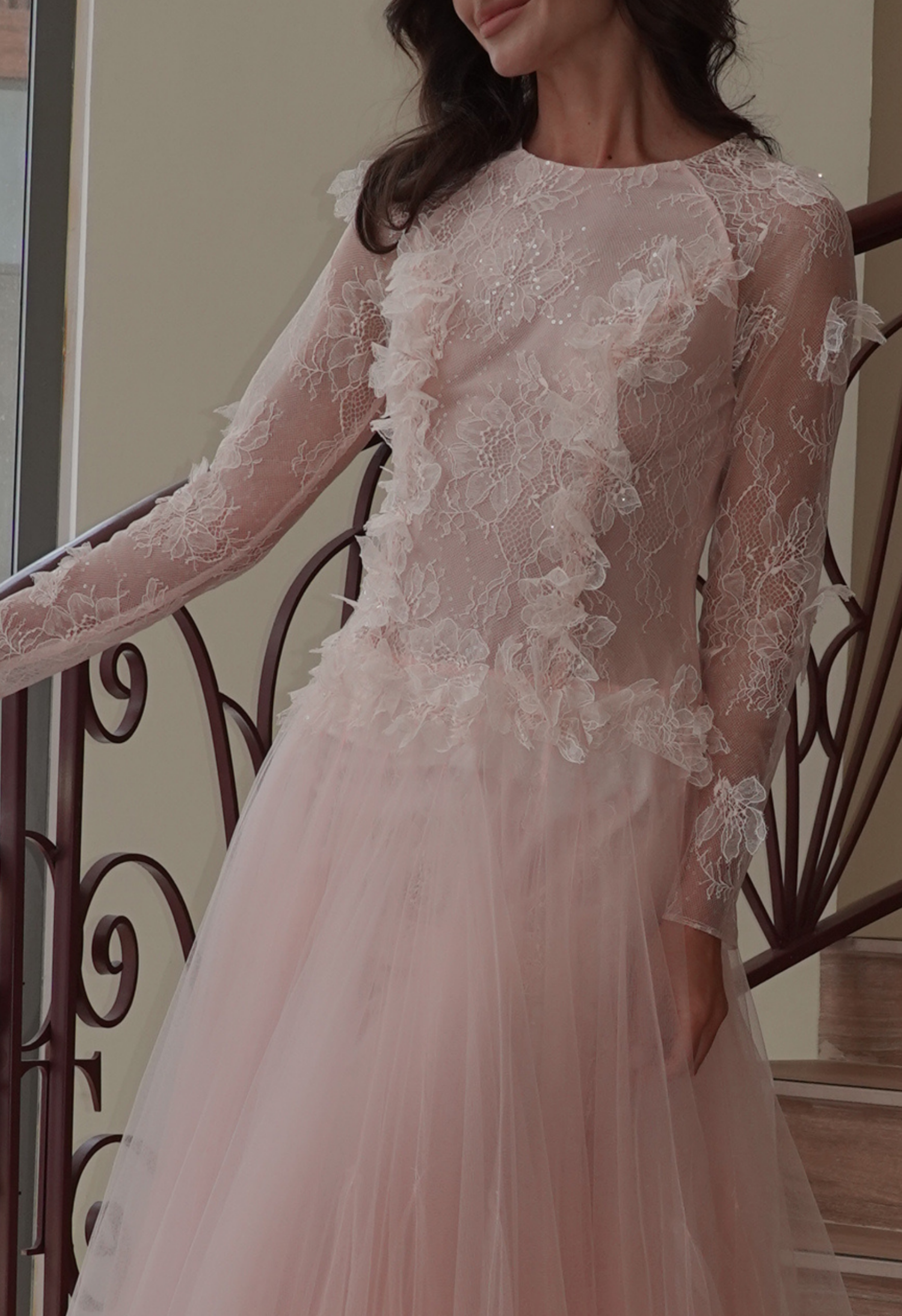Pink Lace Gown