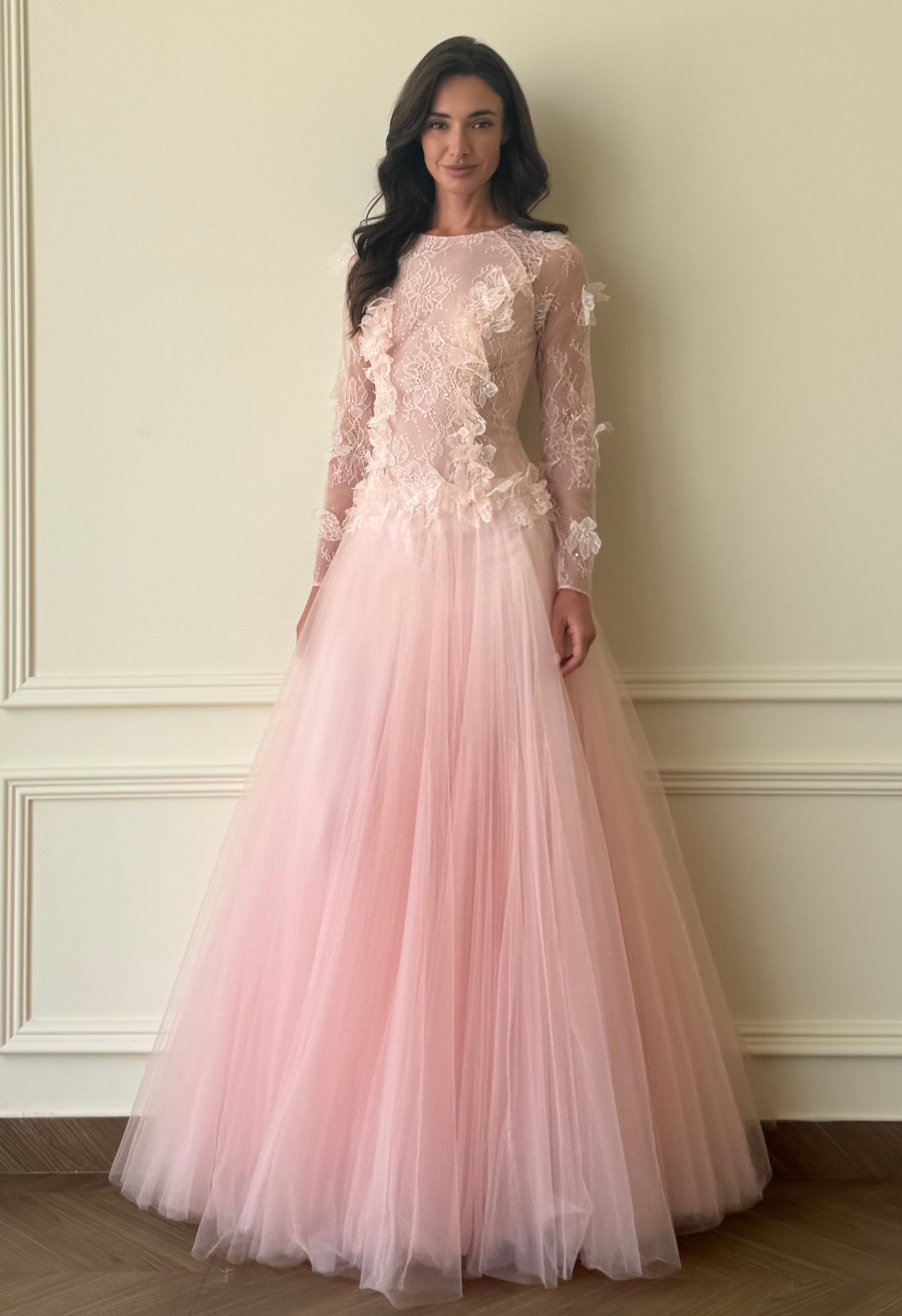 Pink Lace Gown