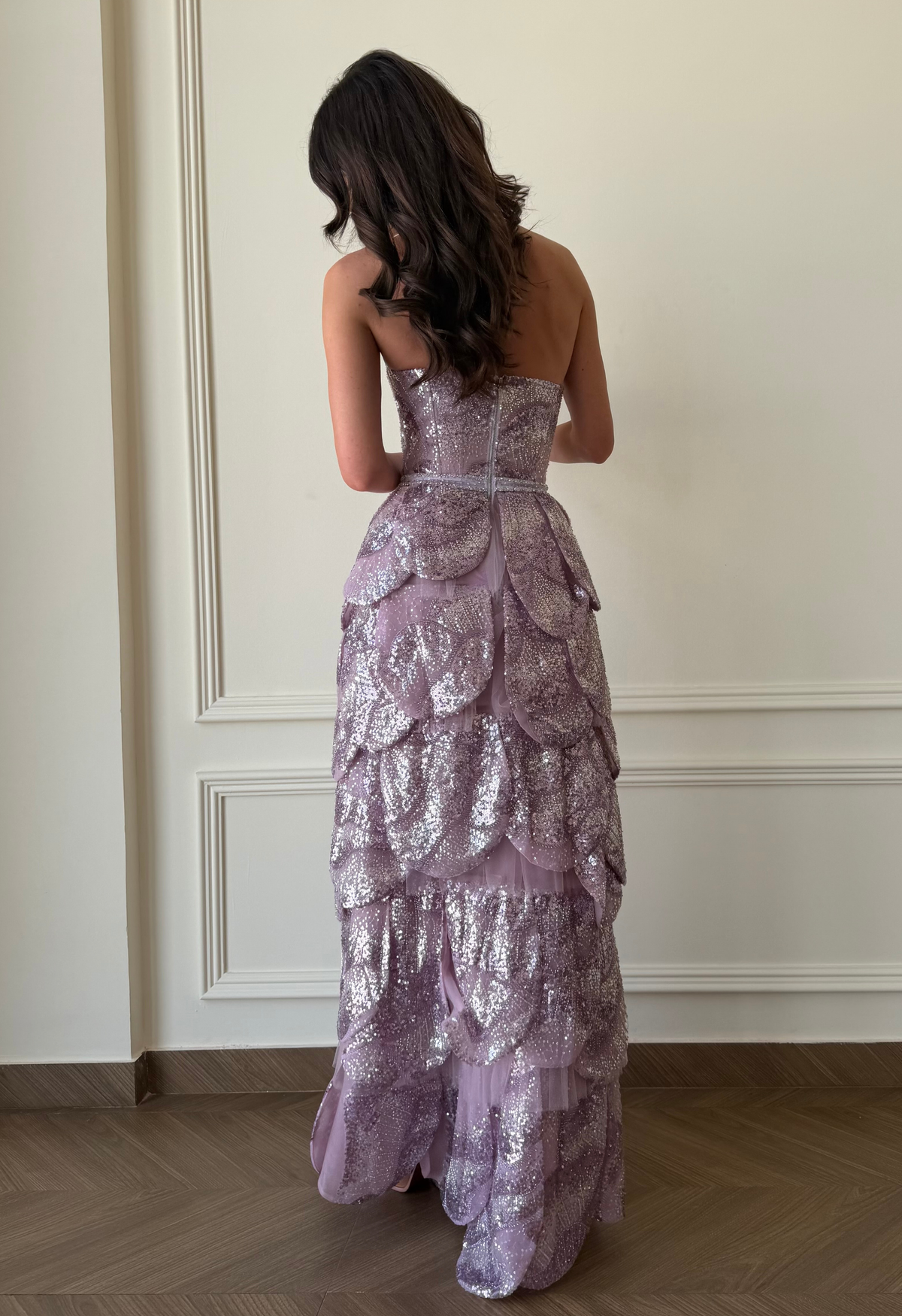 Amethyst Sequin Gown