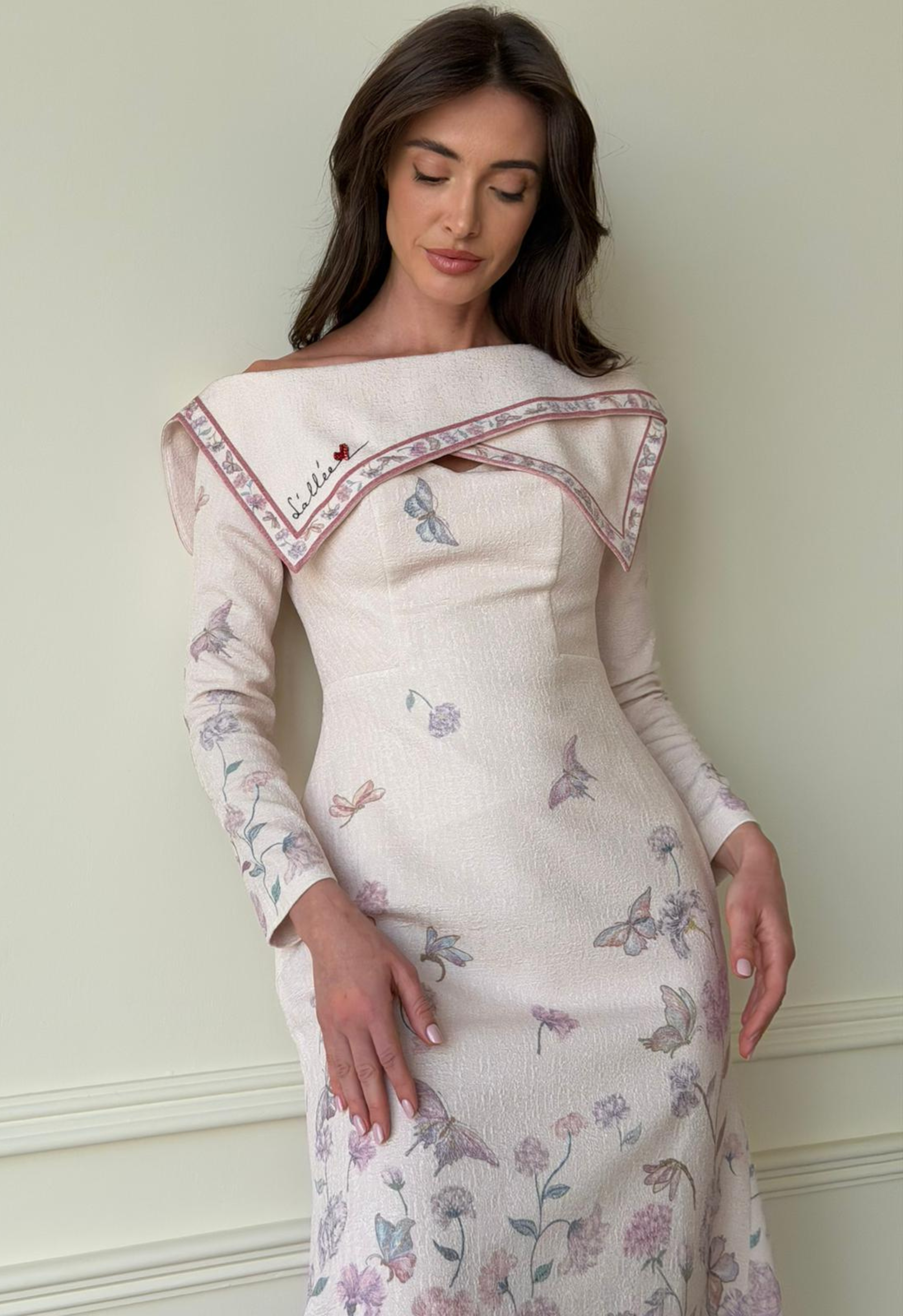 Blooming Elegant Letter Dress