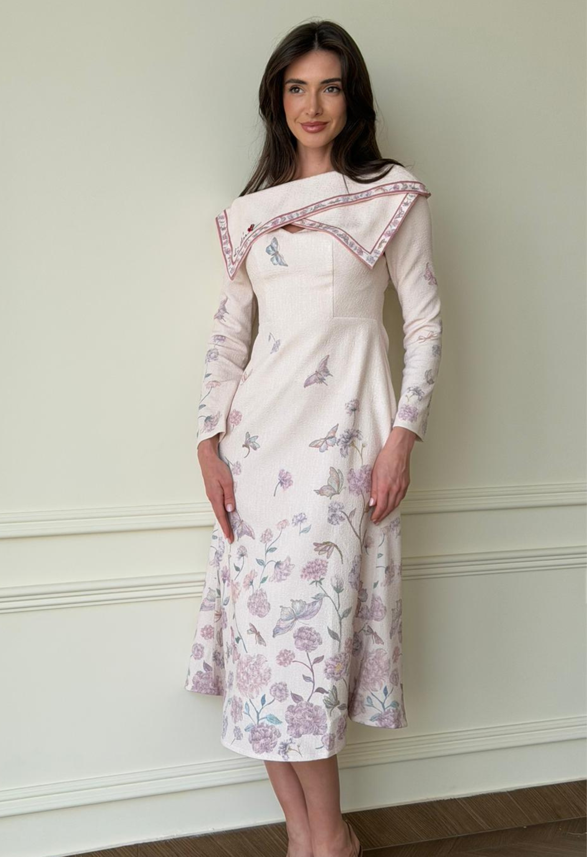 Blooming Elegant Letter Dress