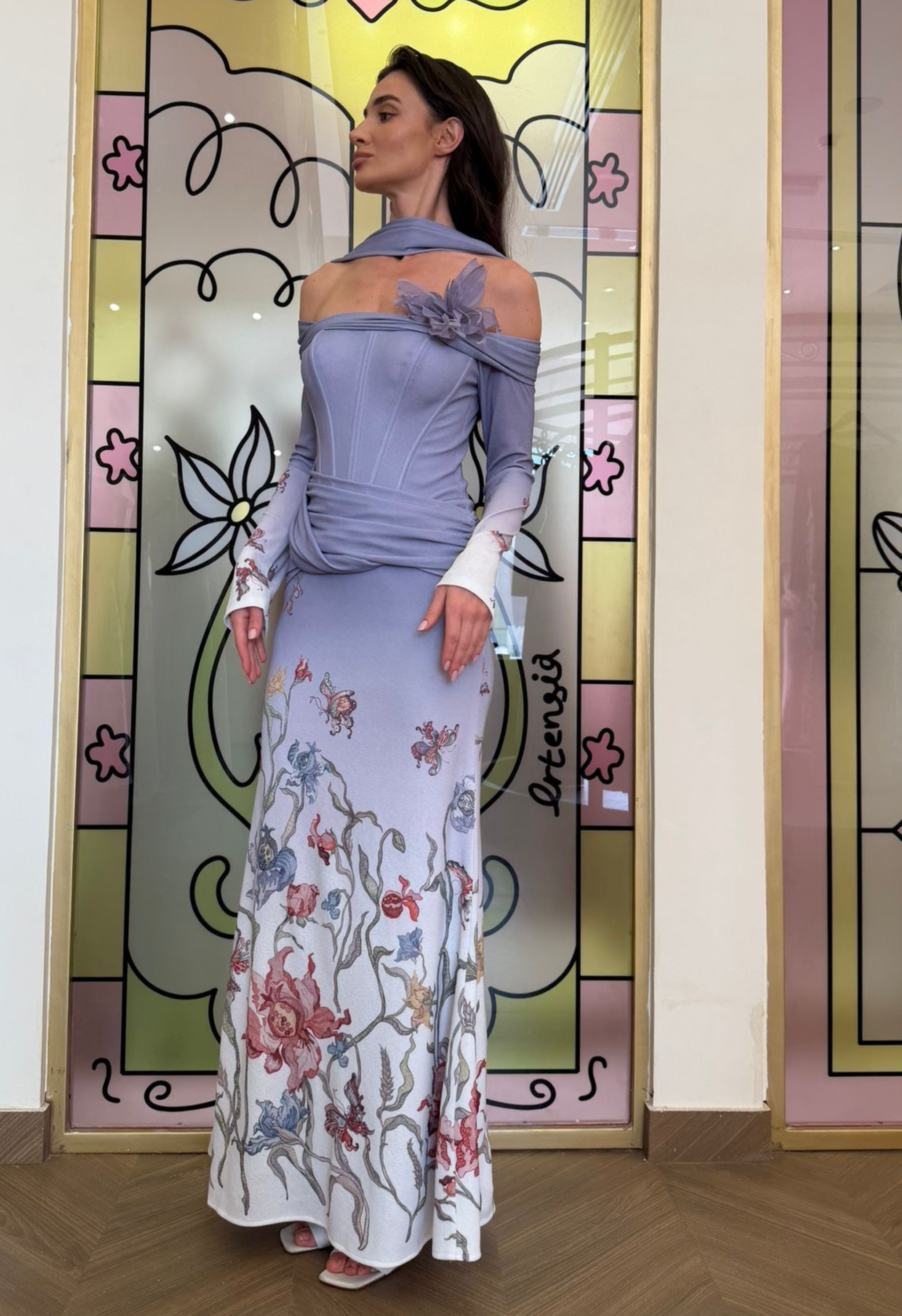 Blooming Grace Gown in Purple Ash