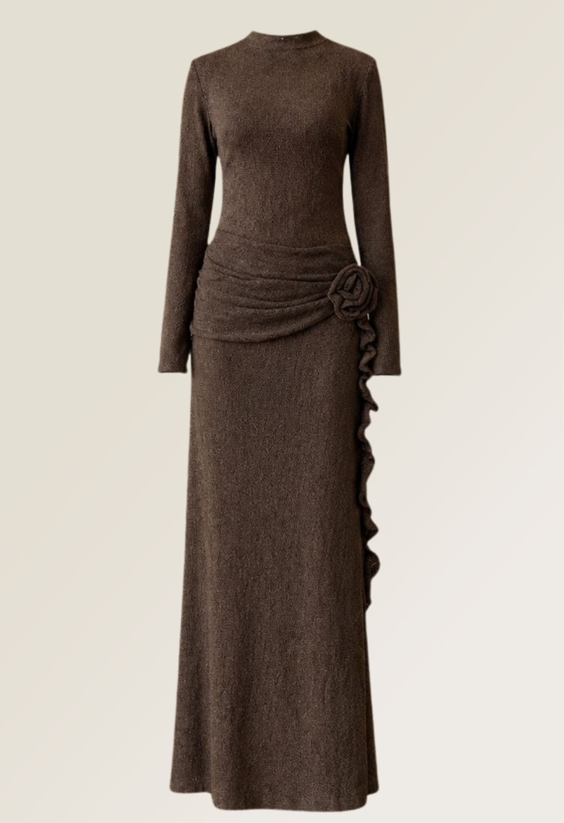 Sheer Lace Evening Gown
