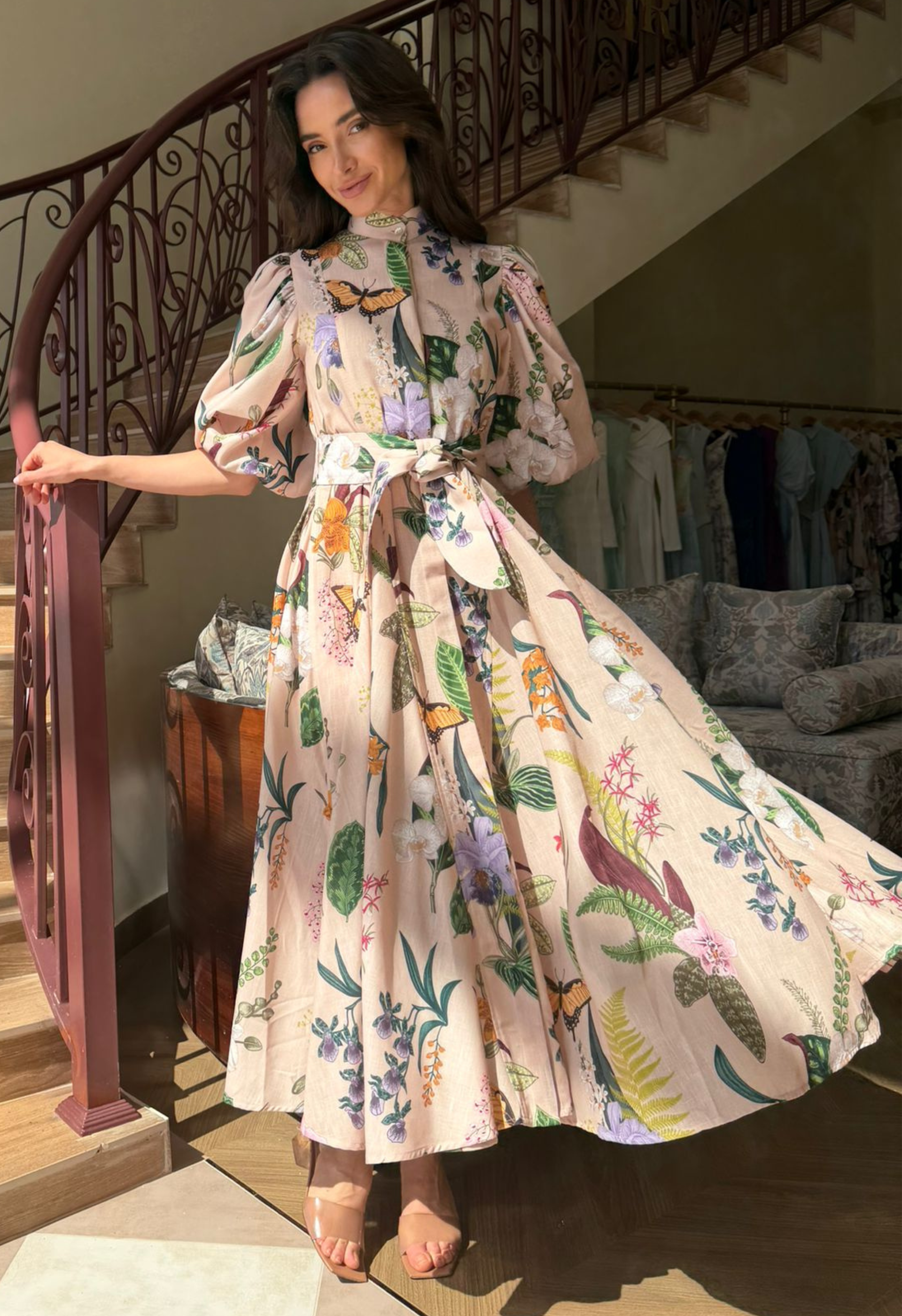 Bromelia Soft Khaki Dress