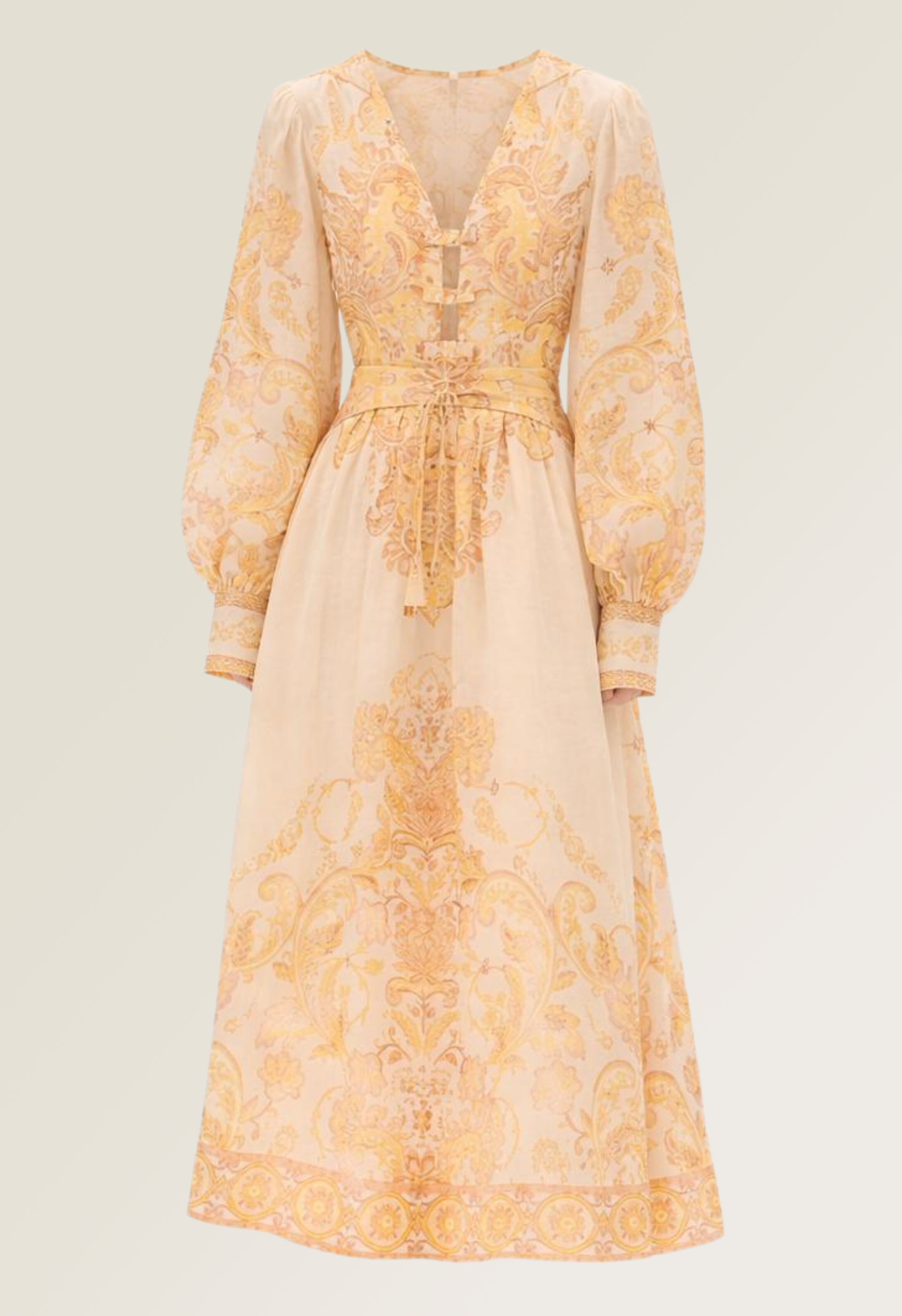 Peonia Plunge Bow dress