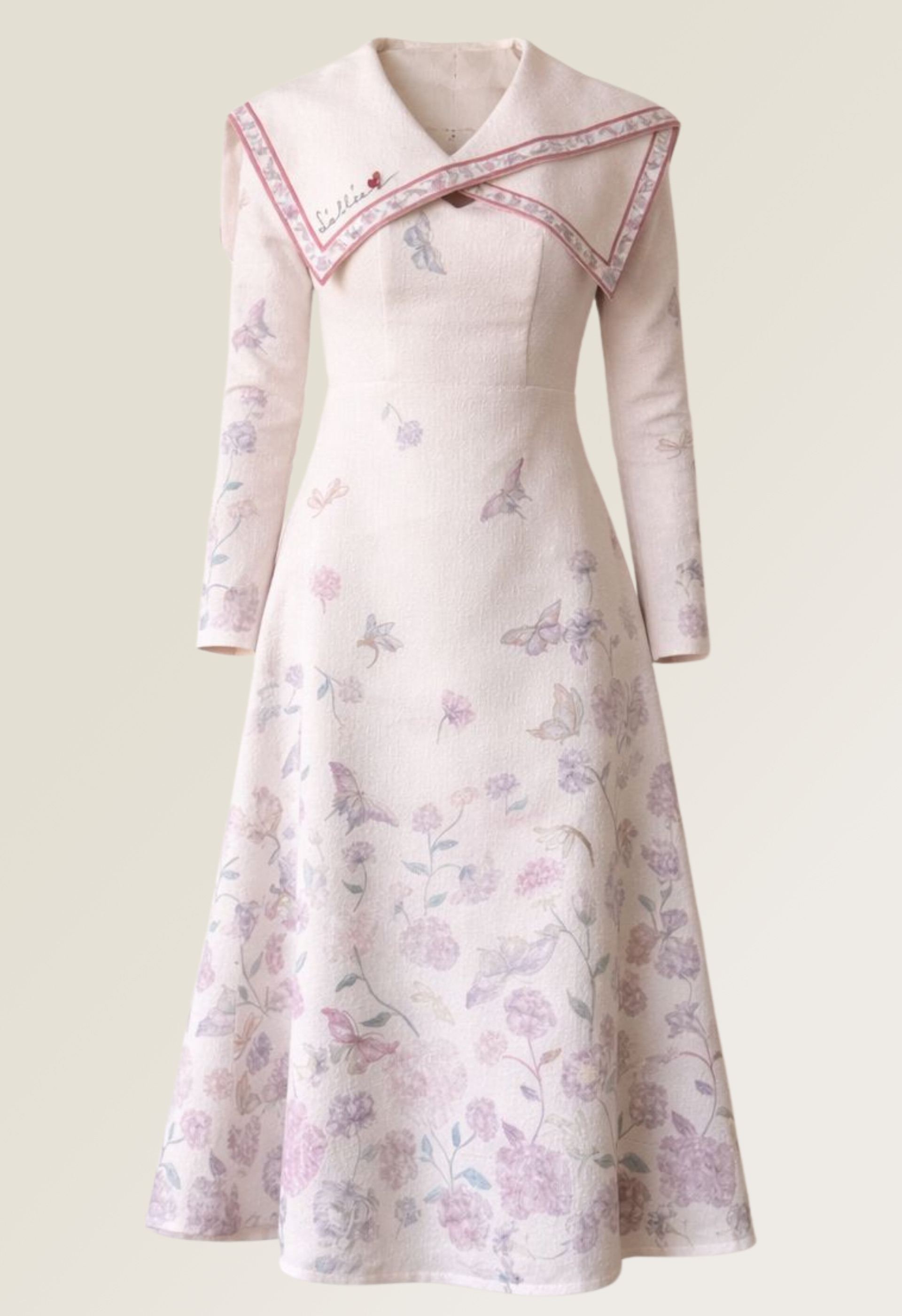 Blooming Elegant Letter Dress