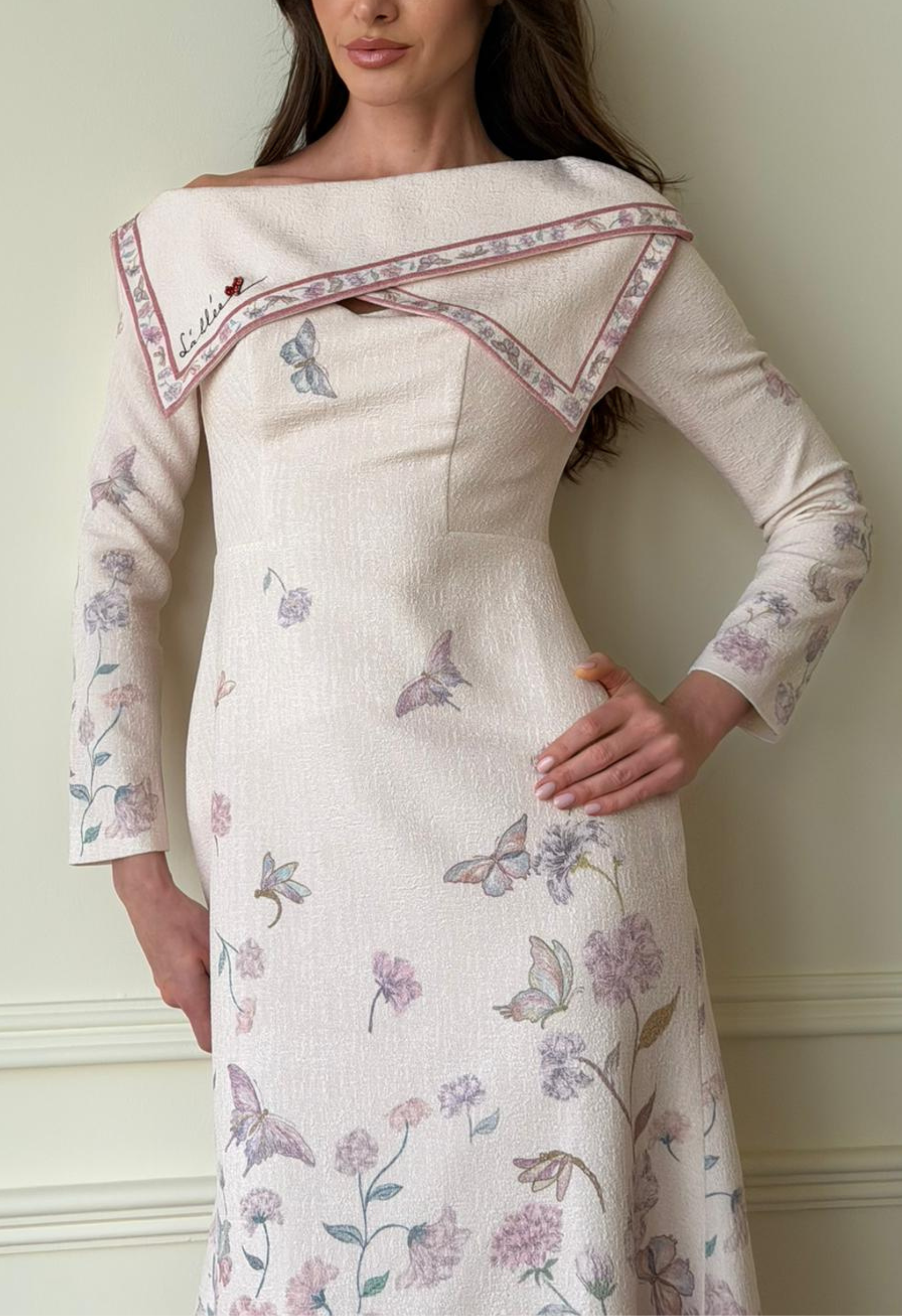 Blooming Elegant Letter Dress