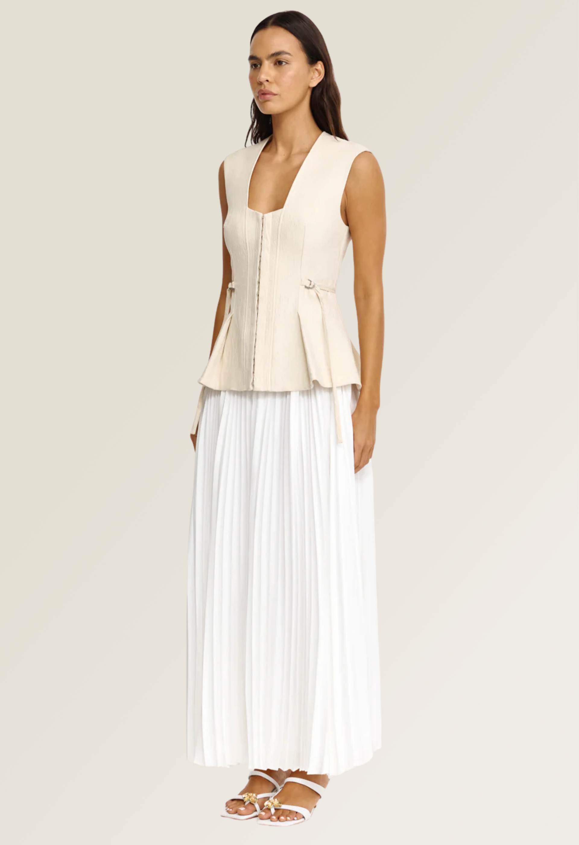 Delny Sleeveless Midi Dress