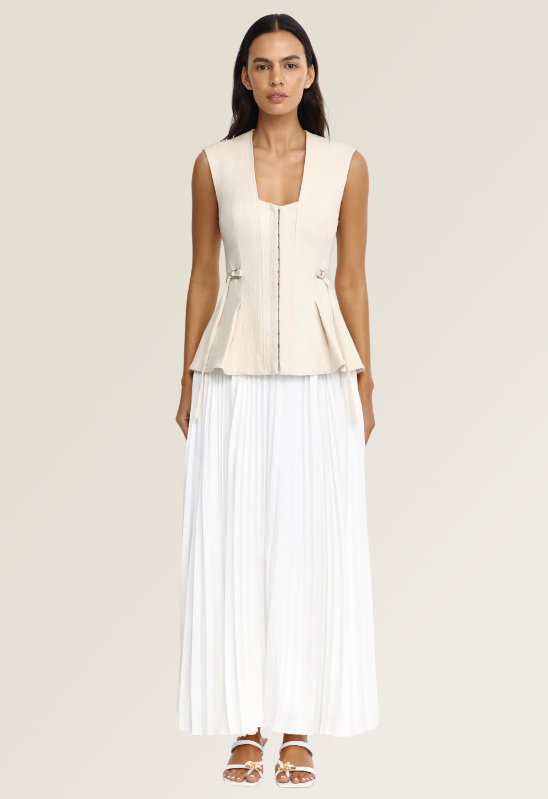 Delny Sleeveless Midi Dress