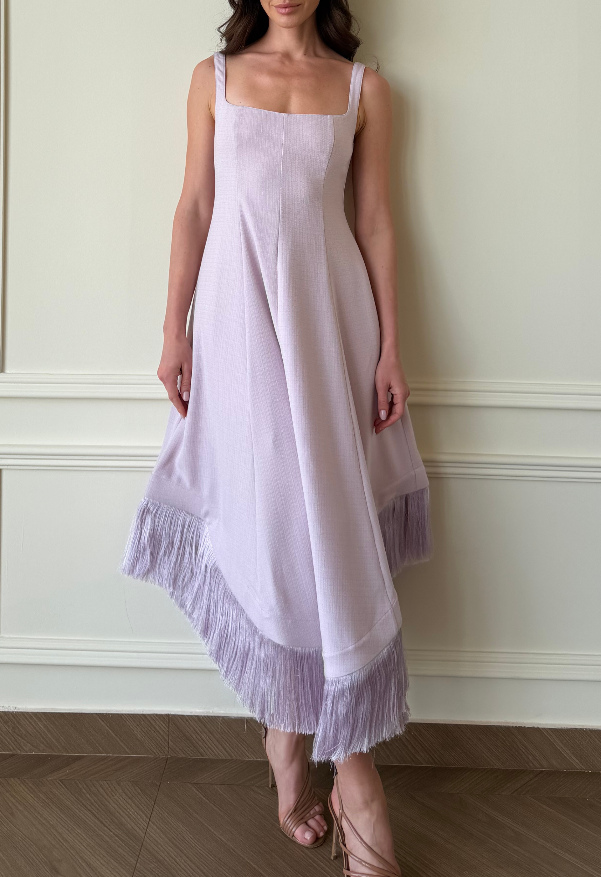 Emine Fringe Hem Dress
