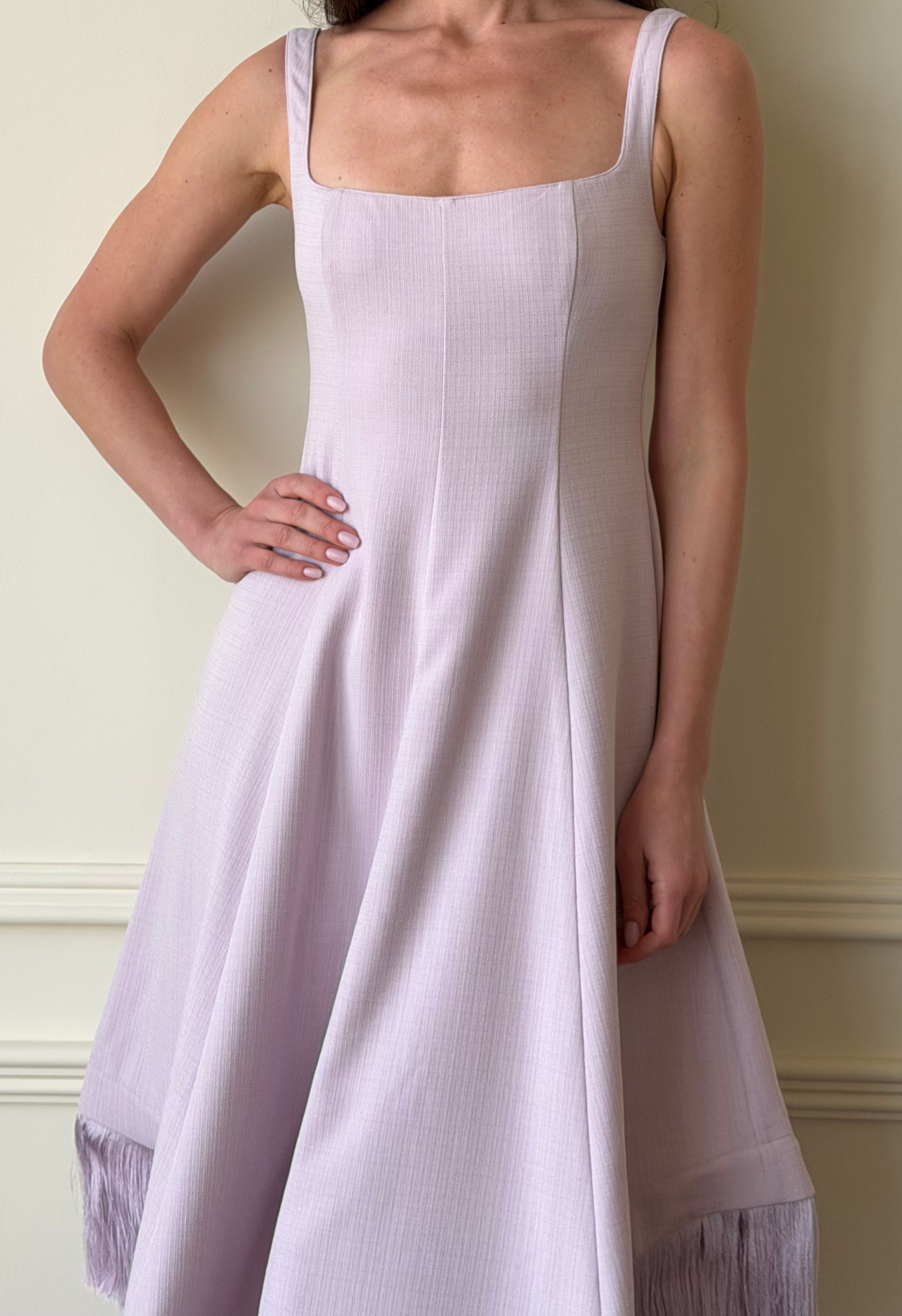Emine Fringe Hem Dress