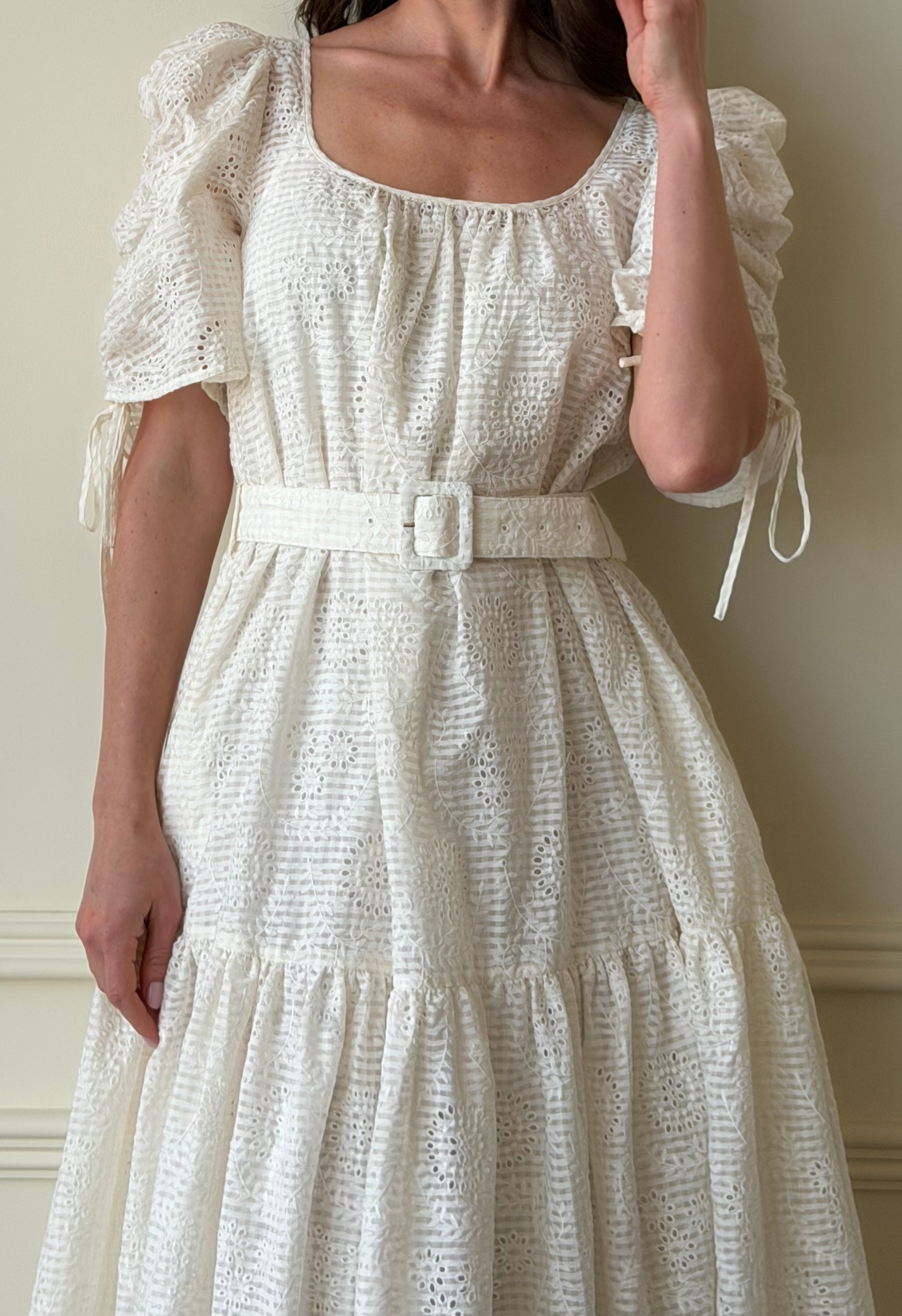Checks Shift Midi Dress