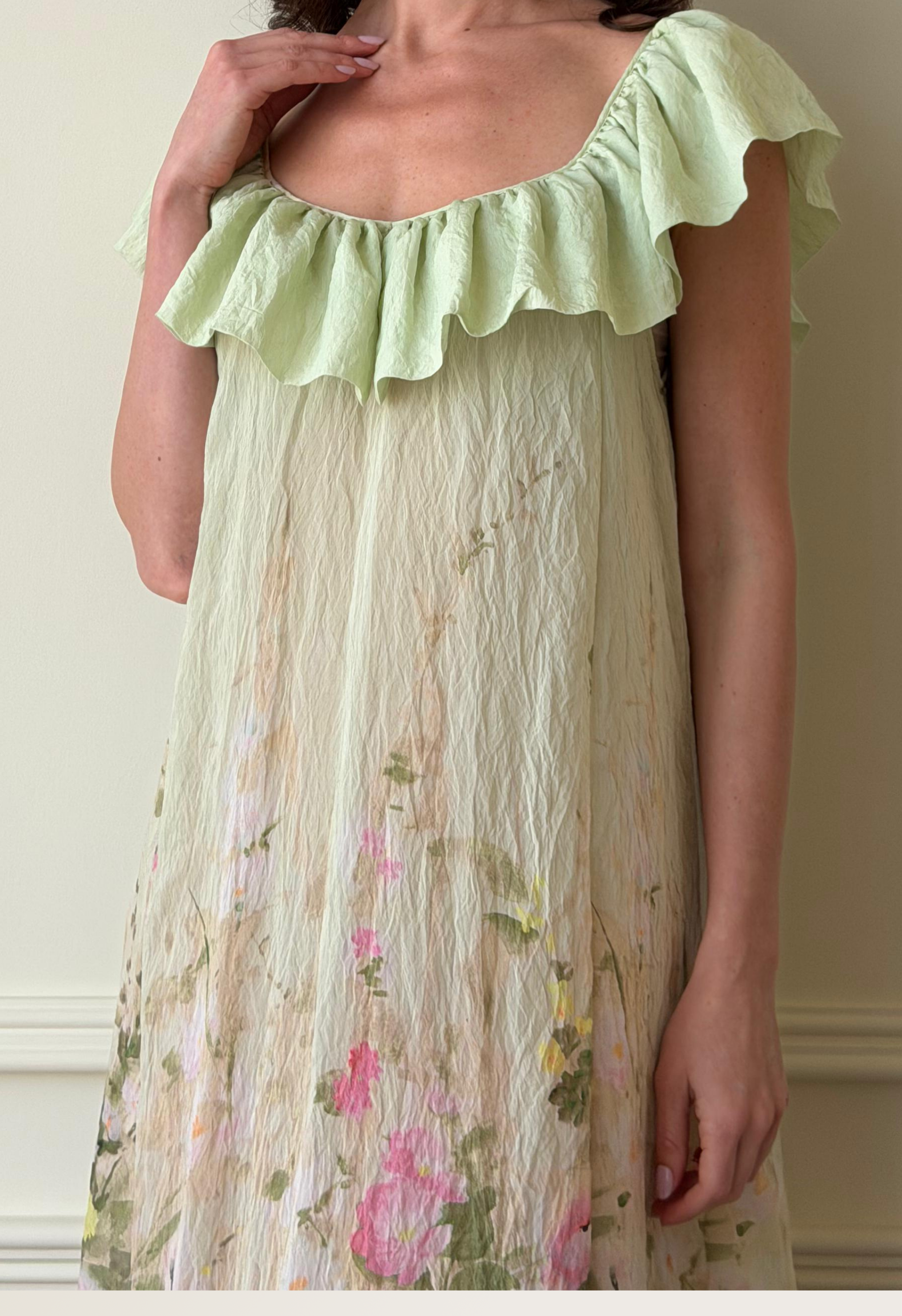 Viscose Flounce Dress