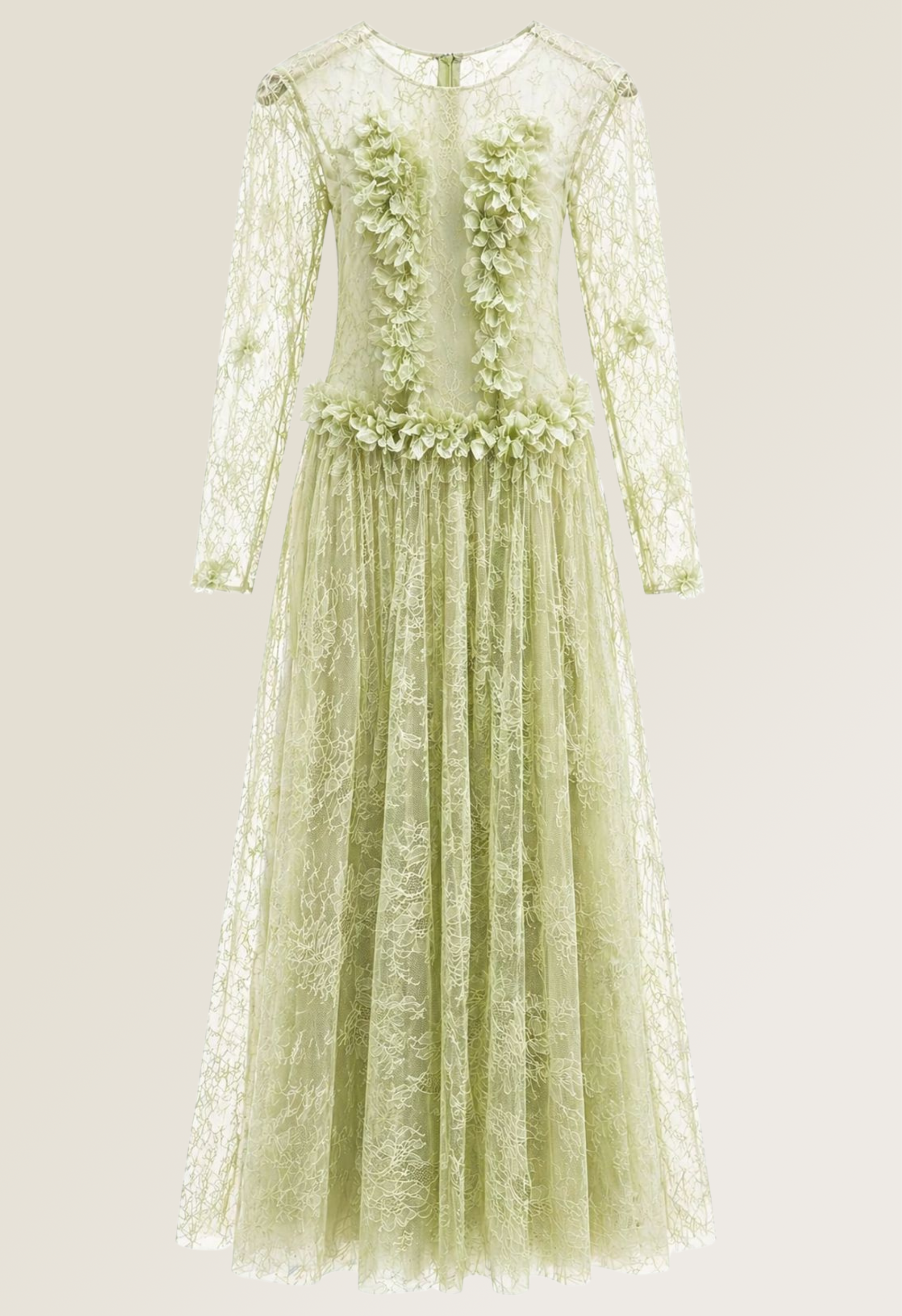Green Lace Gown