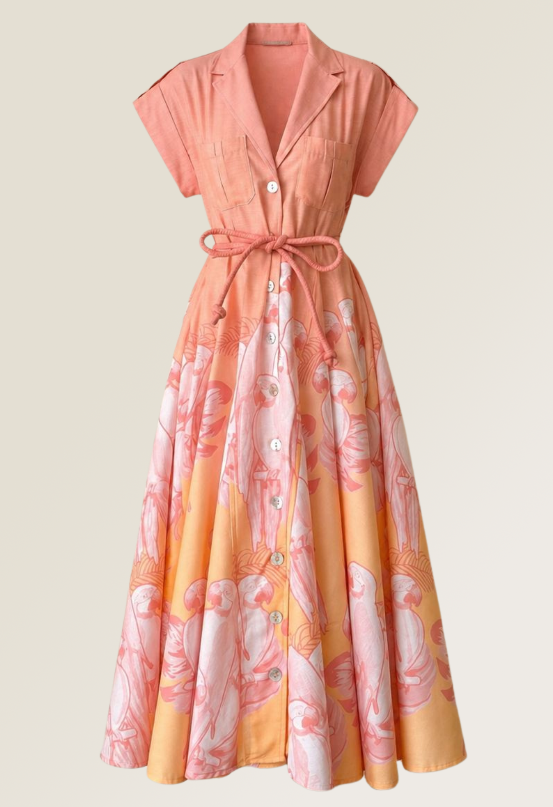 Guayaba Coral Maxi Dress