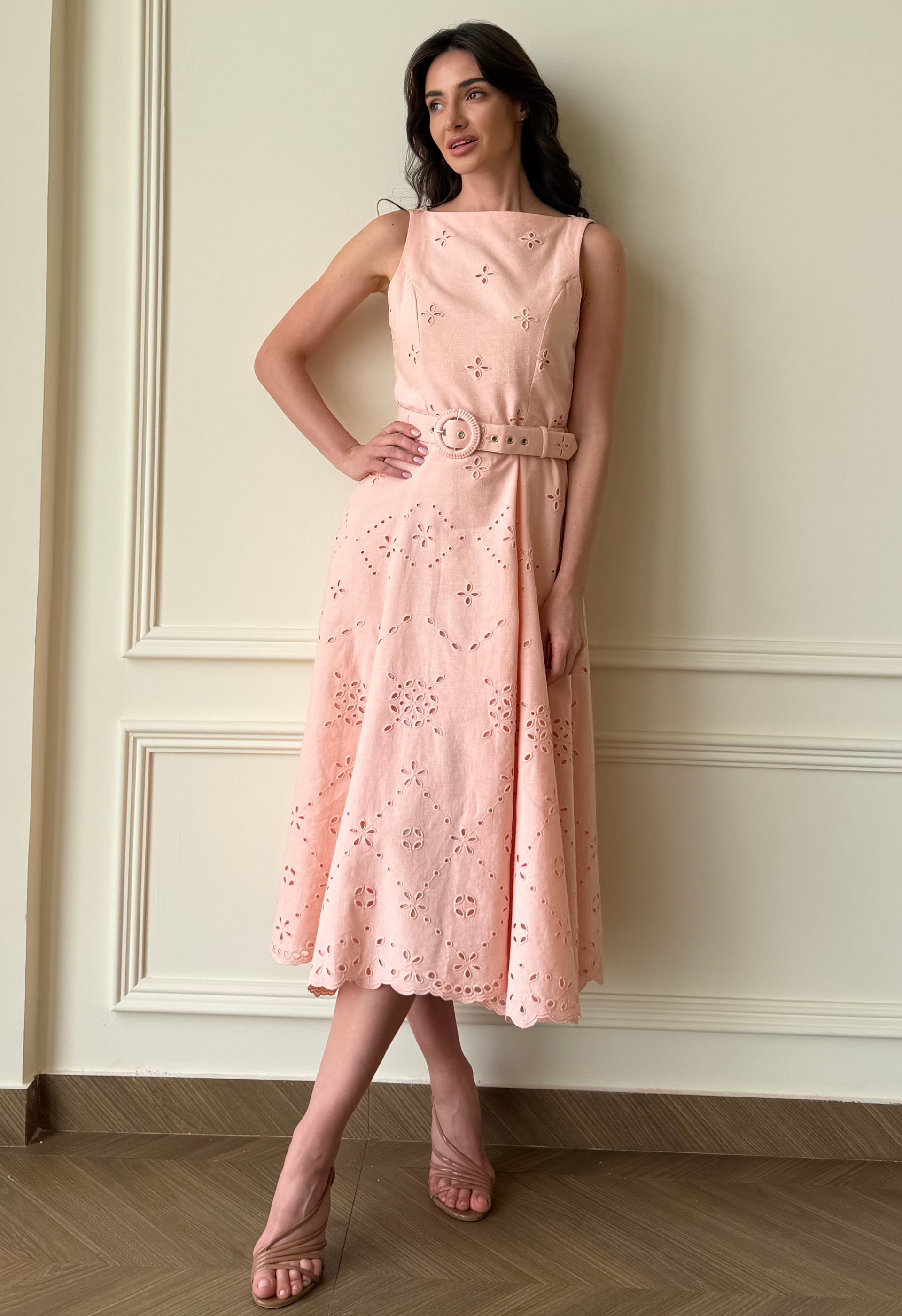 Blush Eyelet Dress