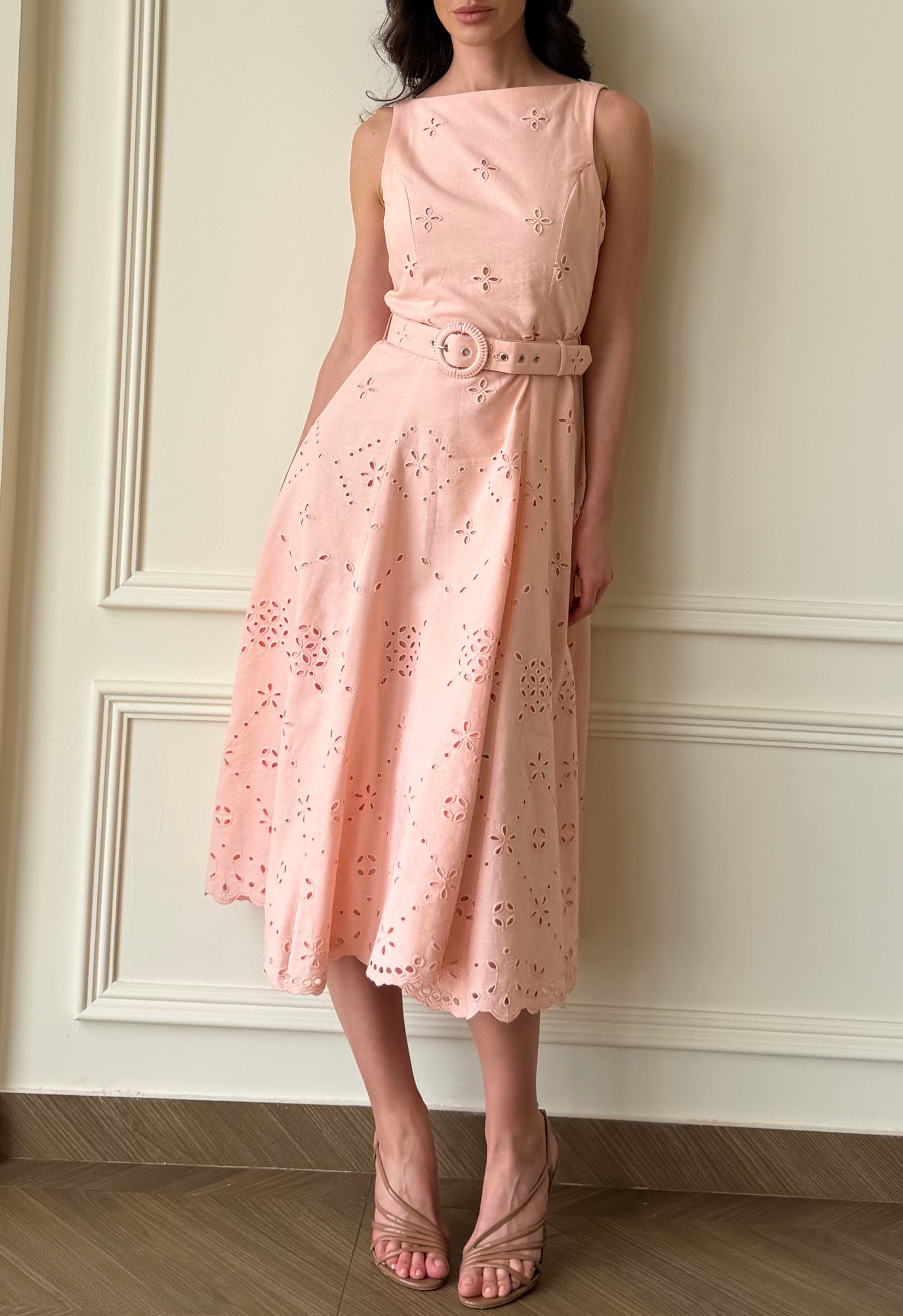 Blush Eyelet Dress