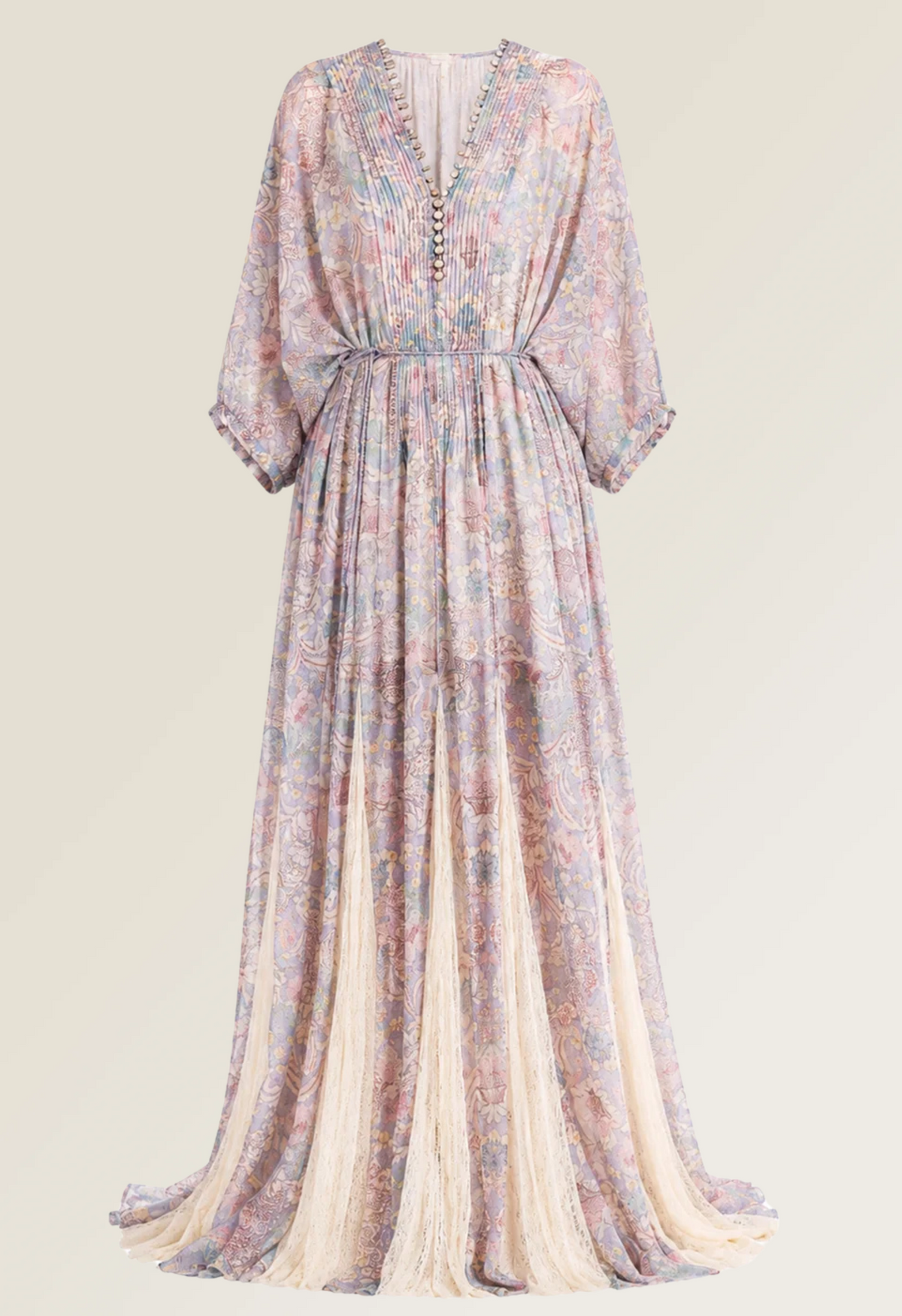 Smoke V-neck Maxi Dress in Red Ochre
