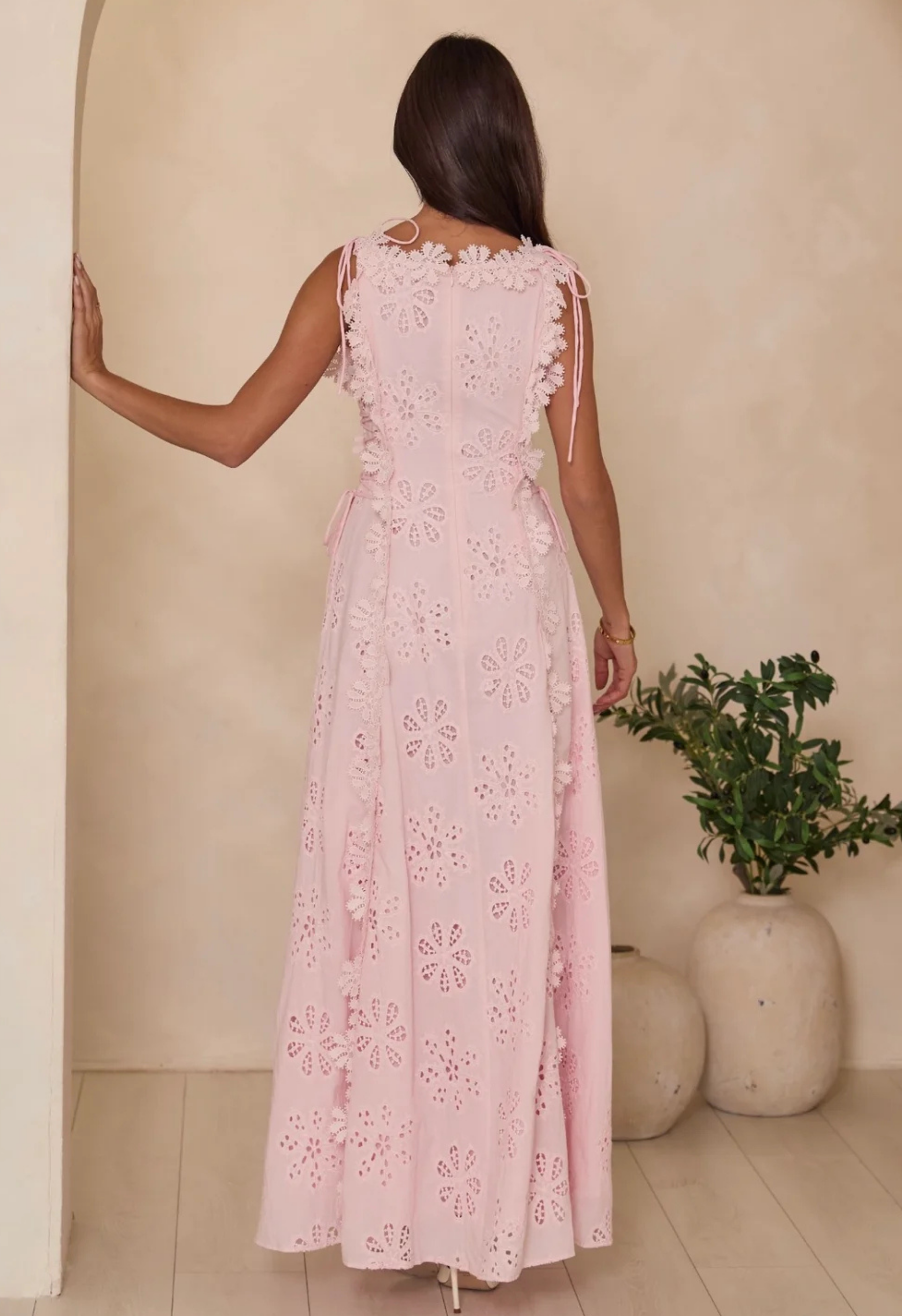 Rivieria Pink Maxi Dress