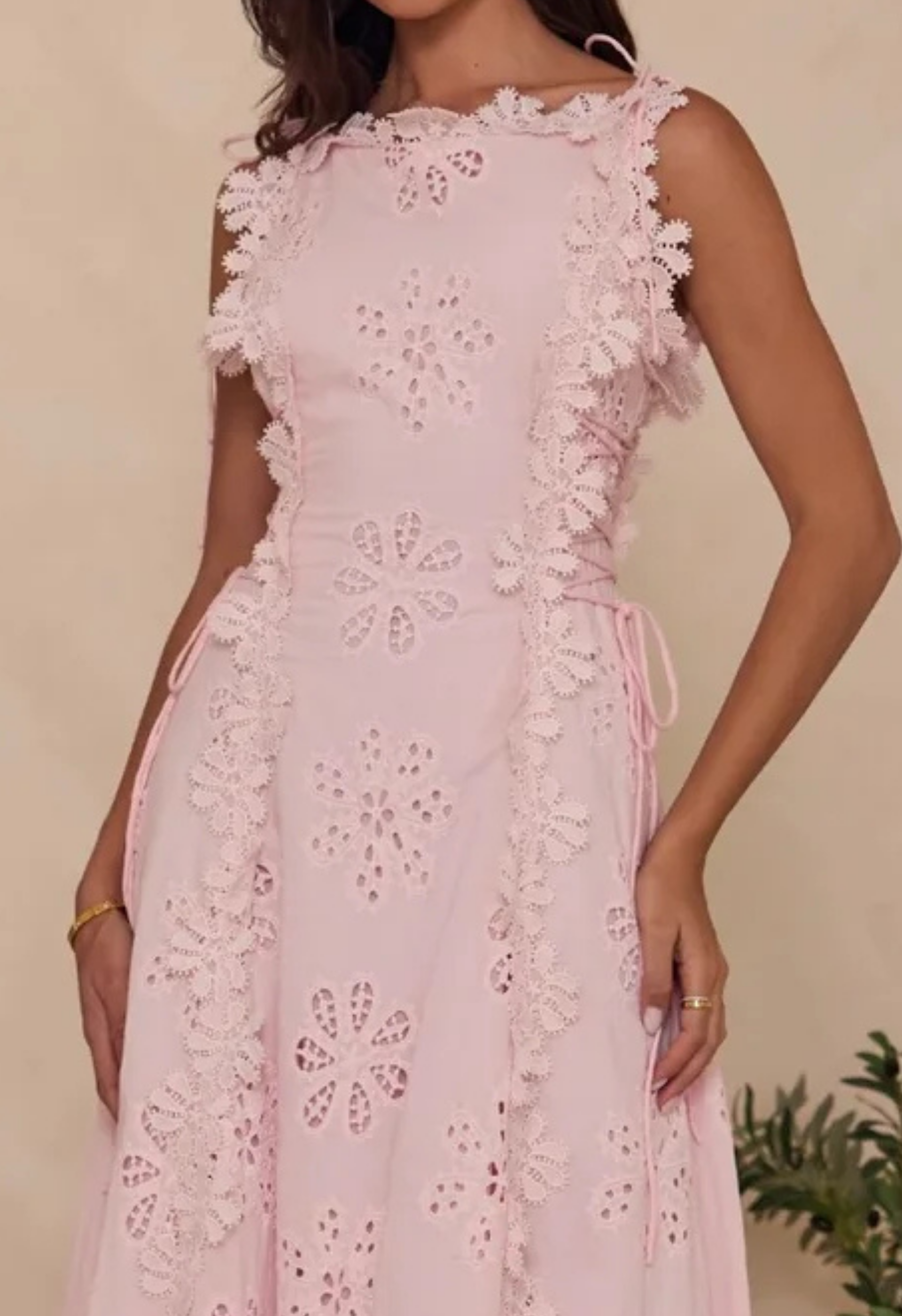 Rivieria Pink Maxi Dress