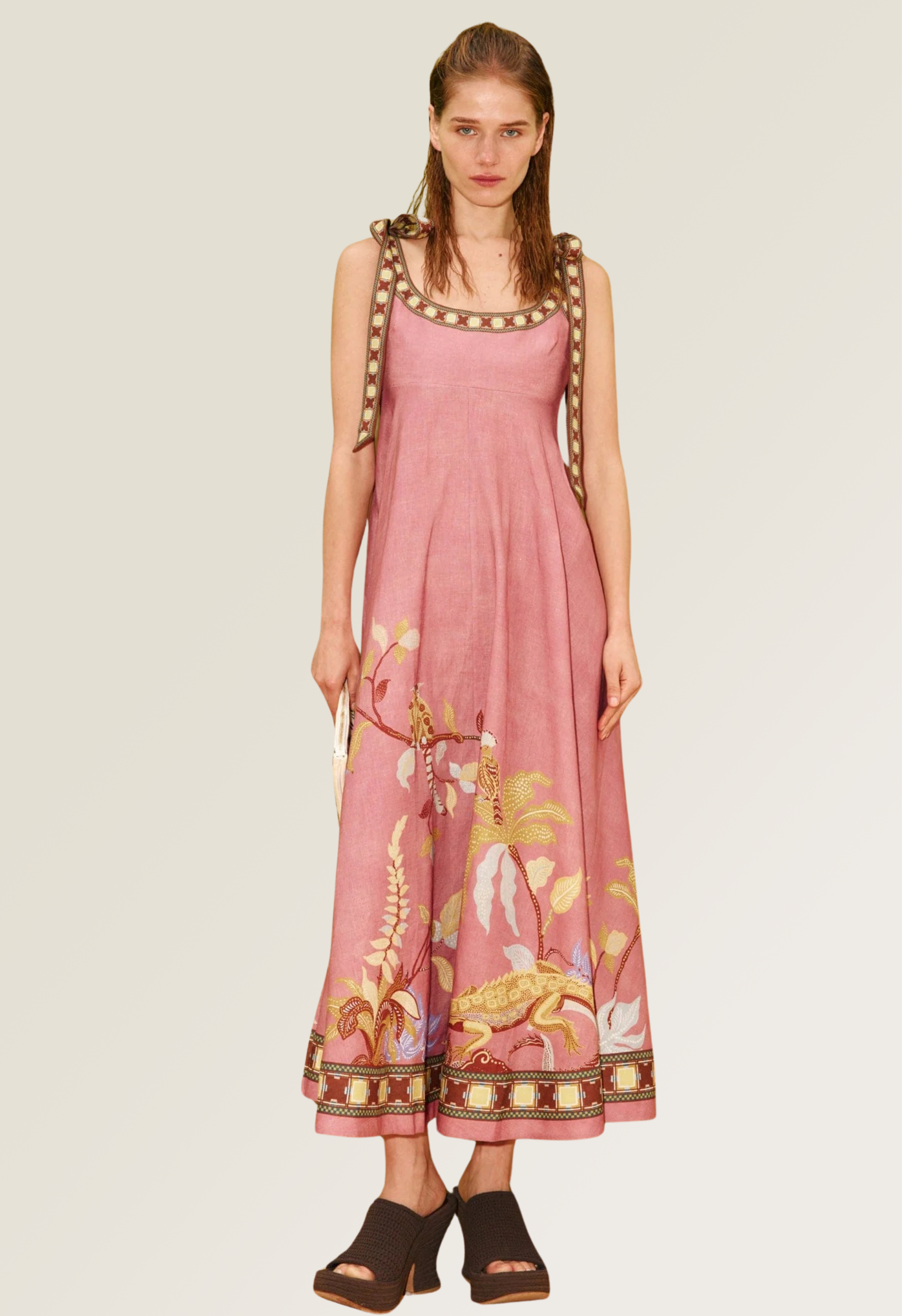 Zuri Ballet Linen Sundress