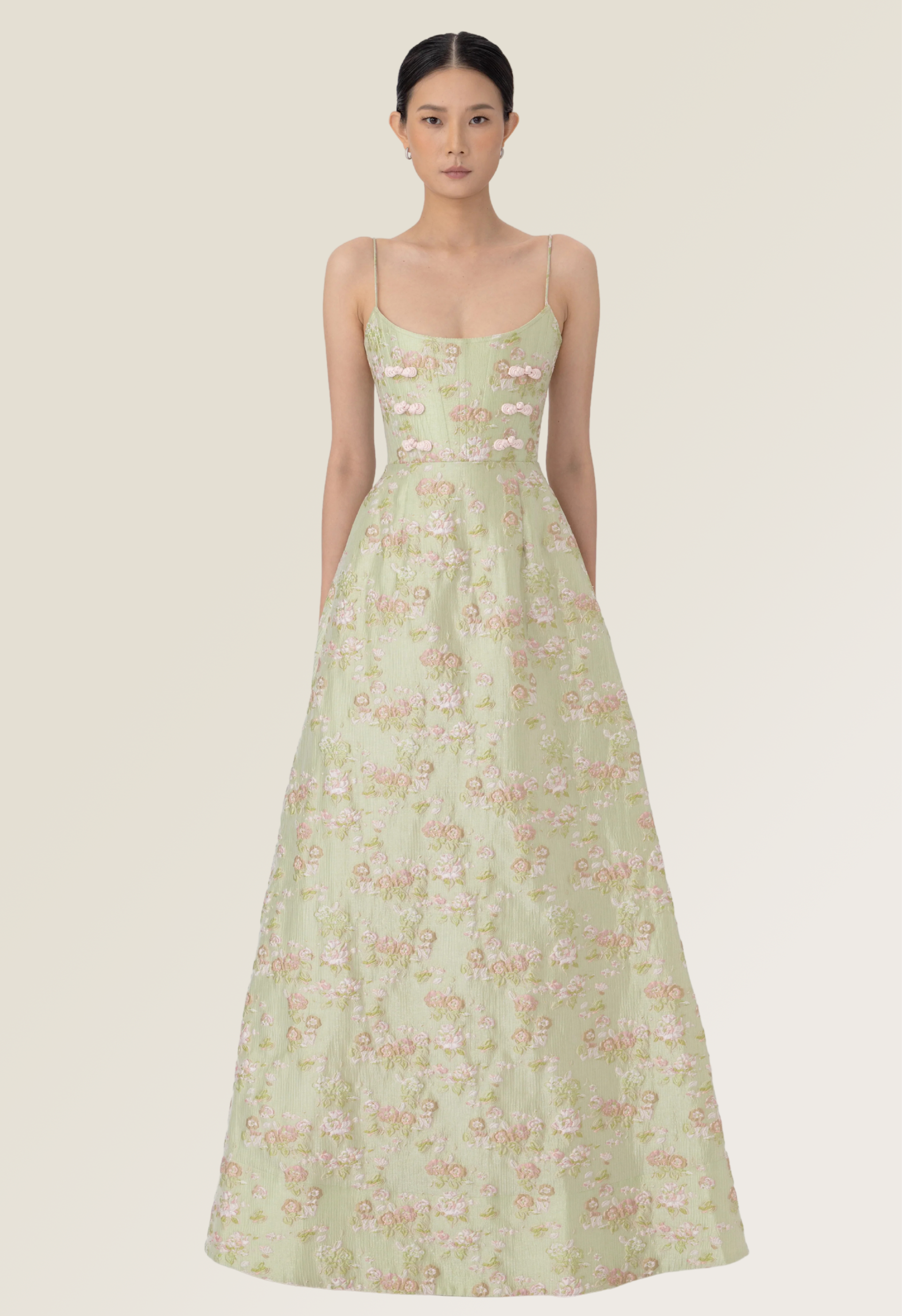 Andrea Brocade Gown