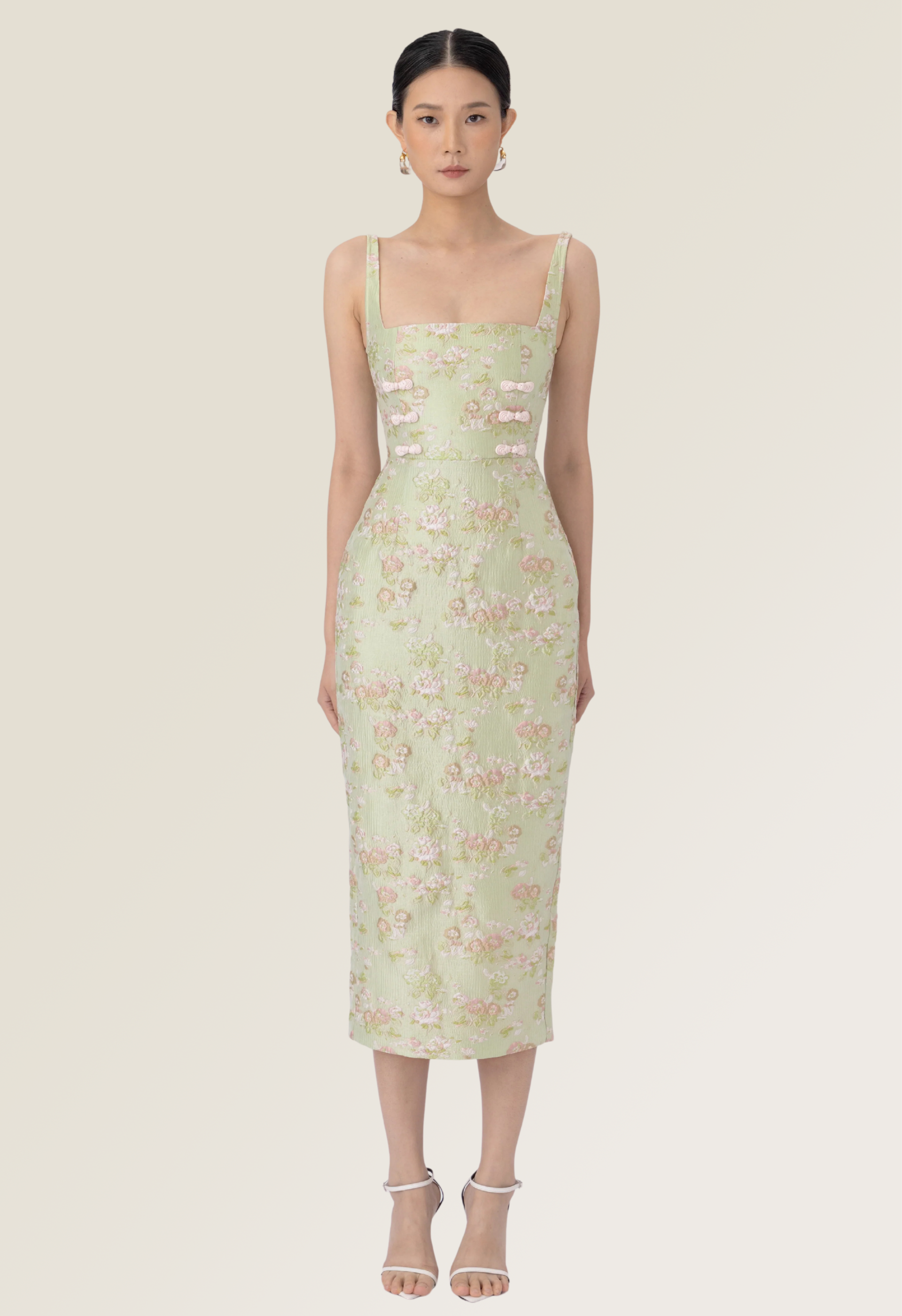 Alice Brocade Midi Dress