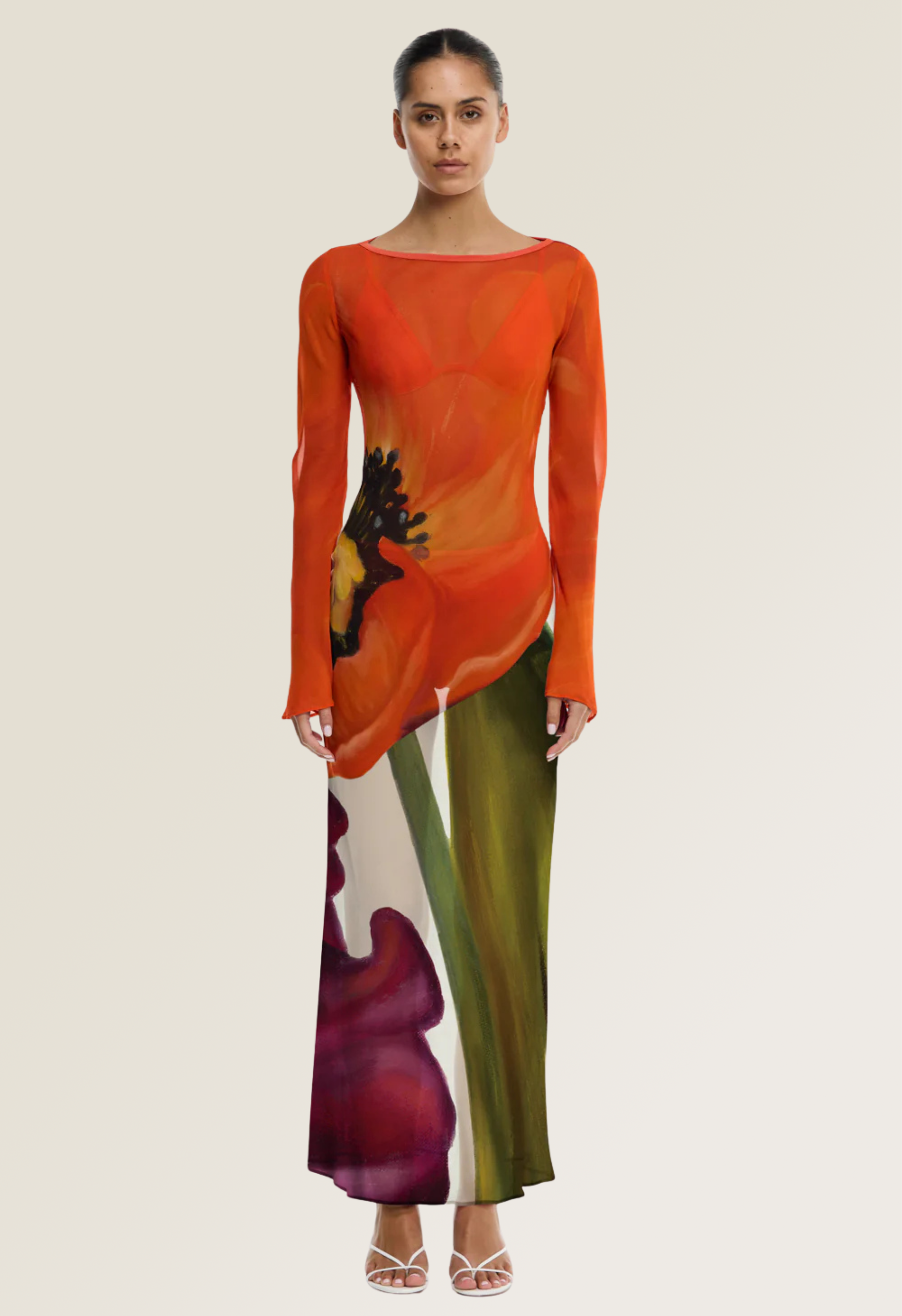 August Long Sleeve Maxi Dress