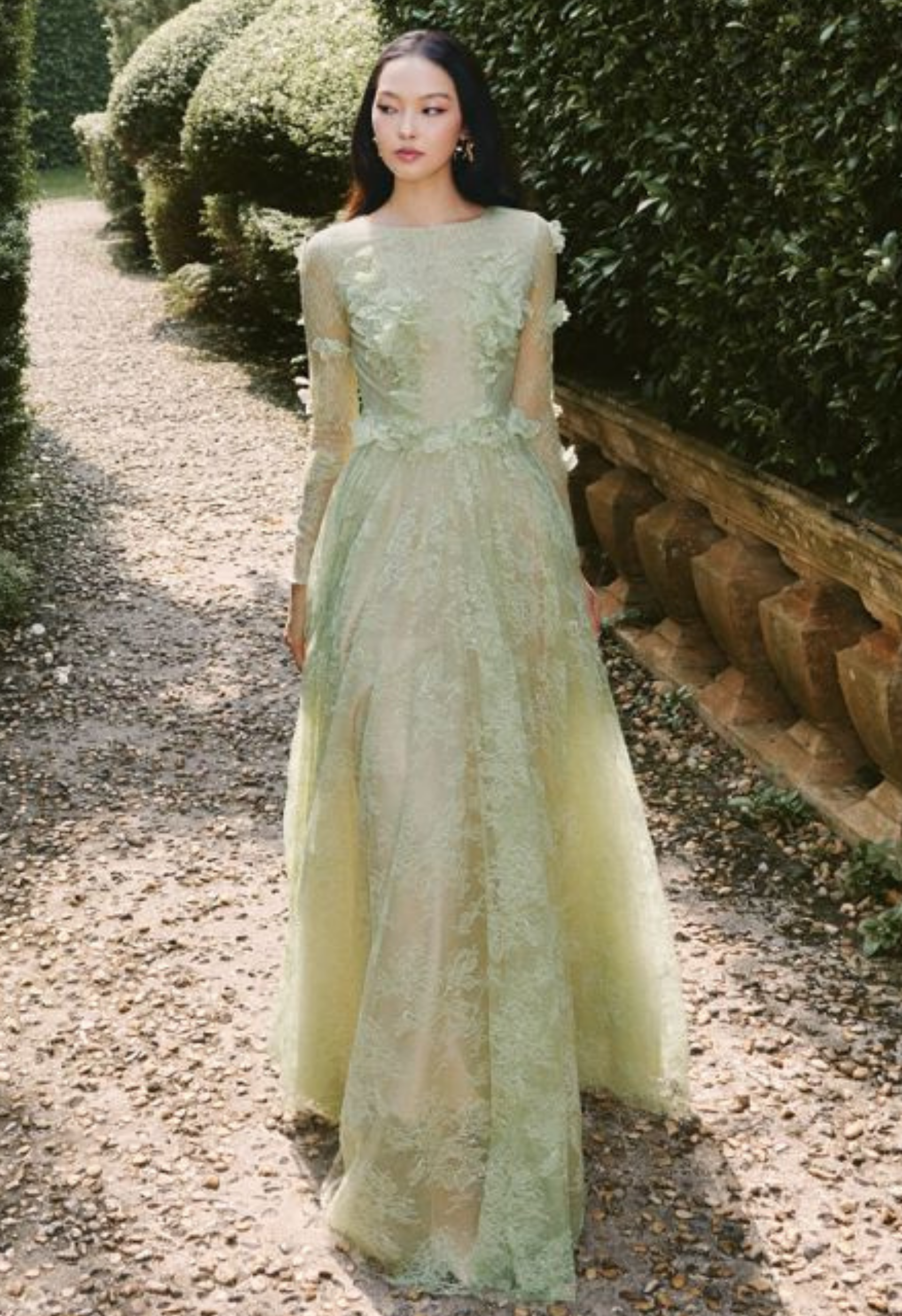 Green Lace Gown