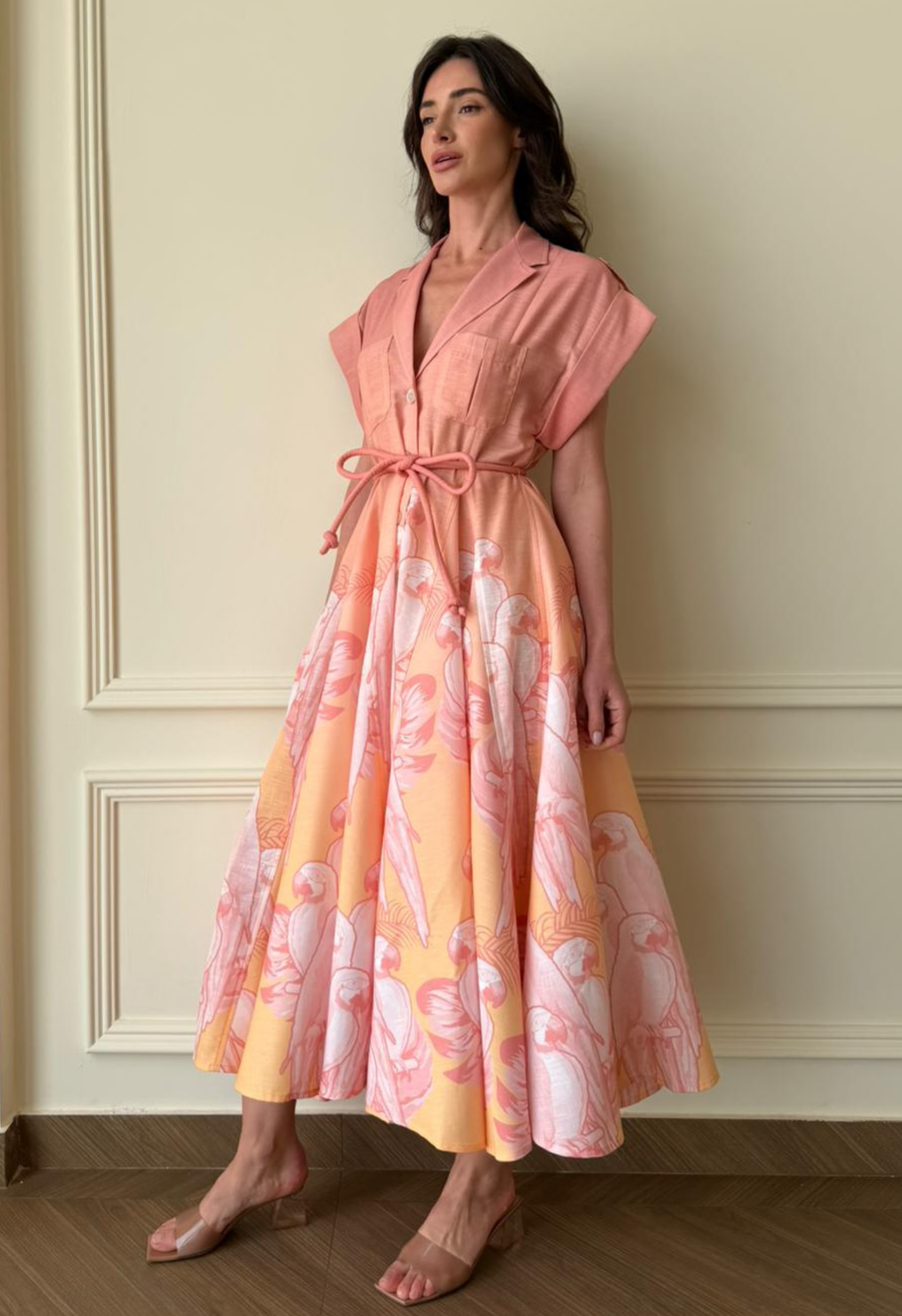 Guayaba Coral Maxi Dress