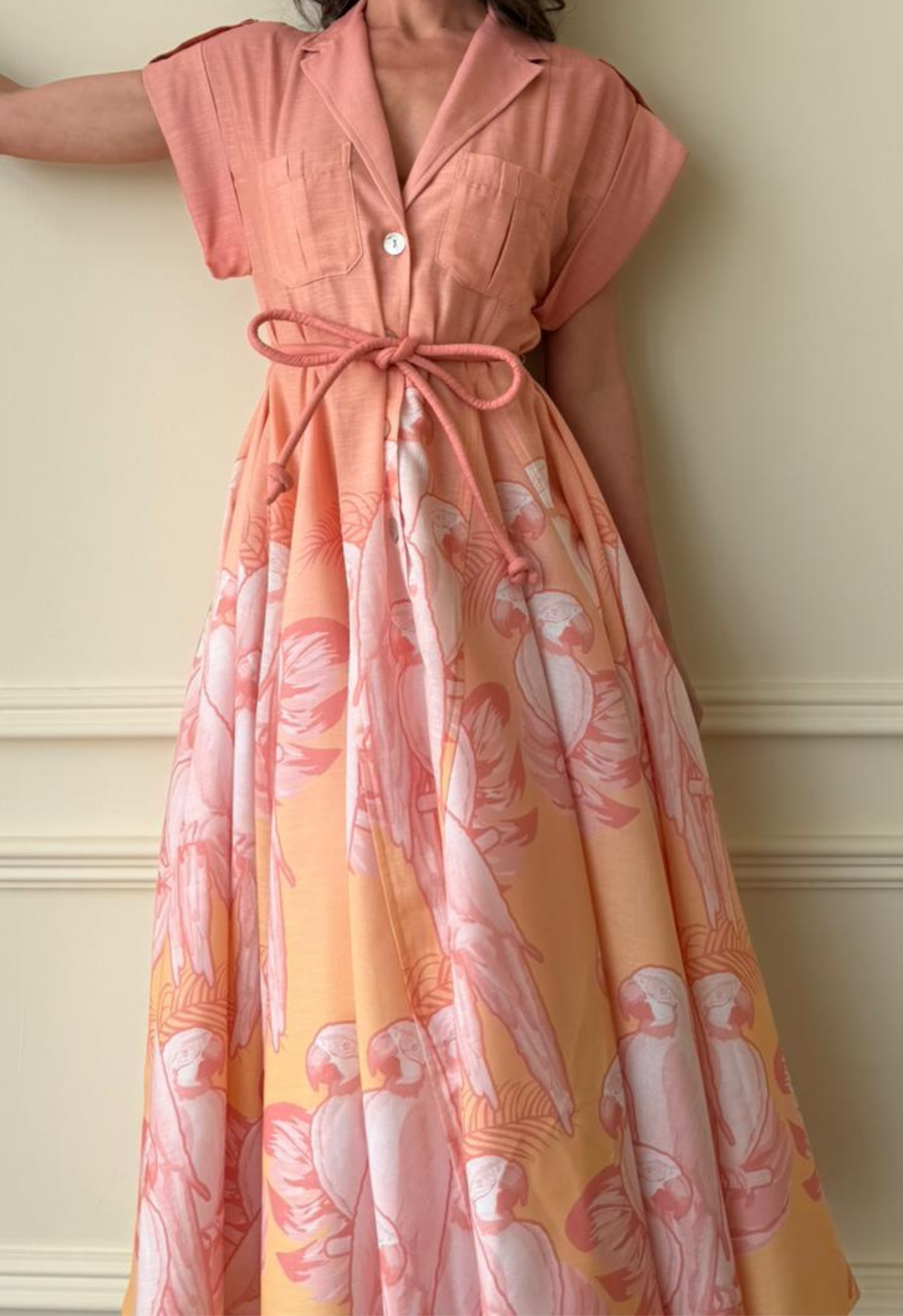 Guayaba Coral Maxi Dress