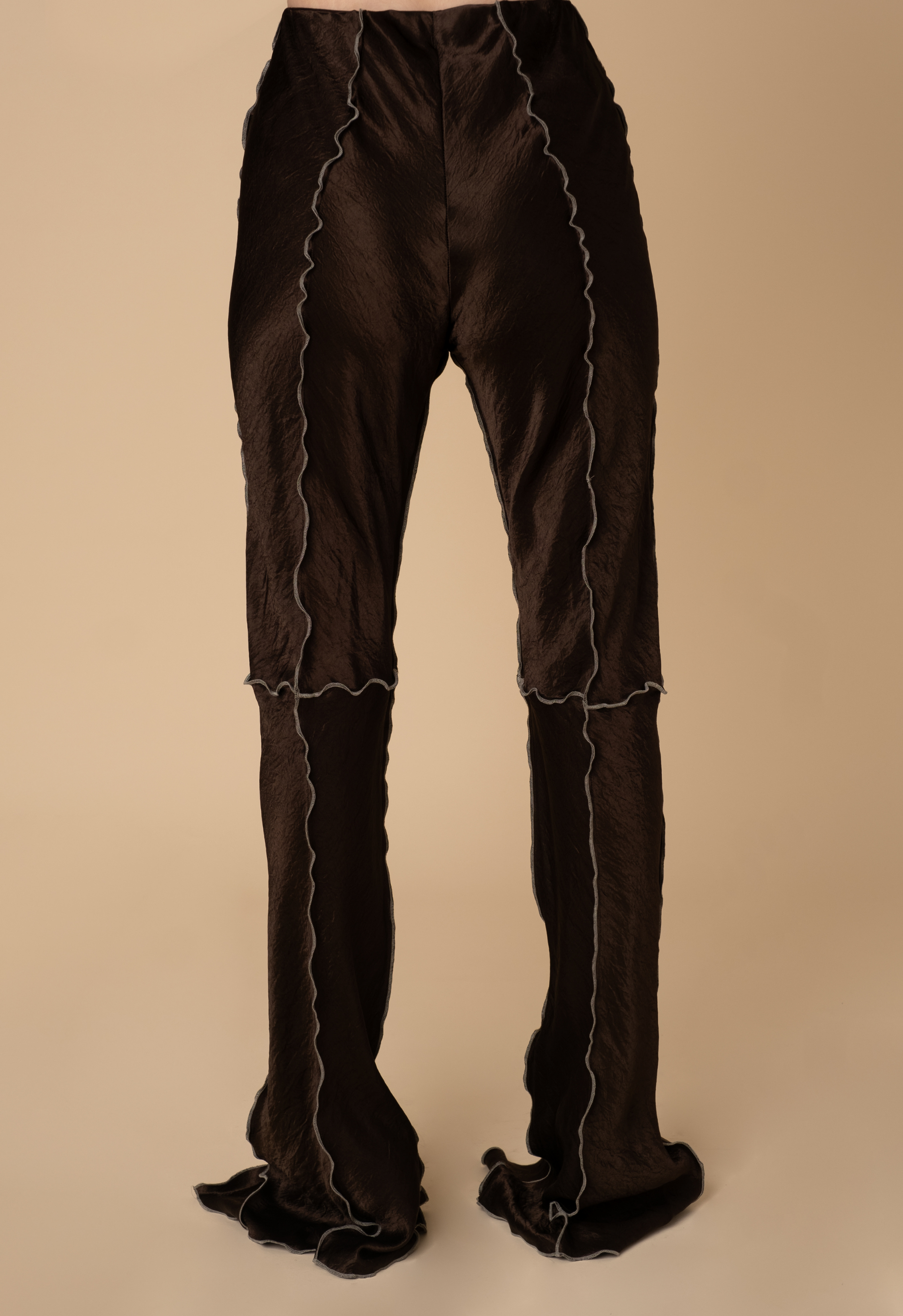 Curly Front Split Trousers