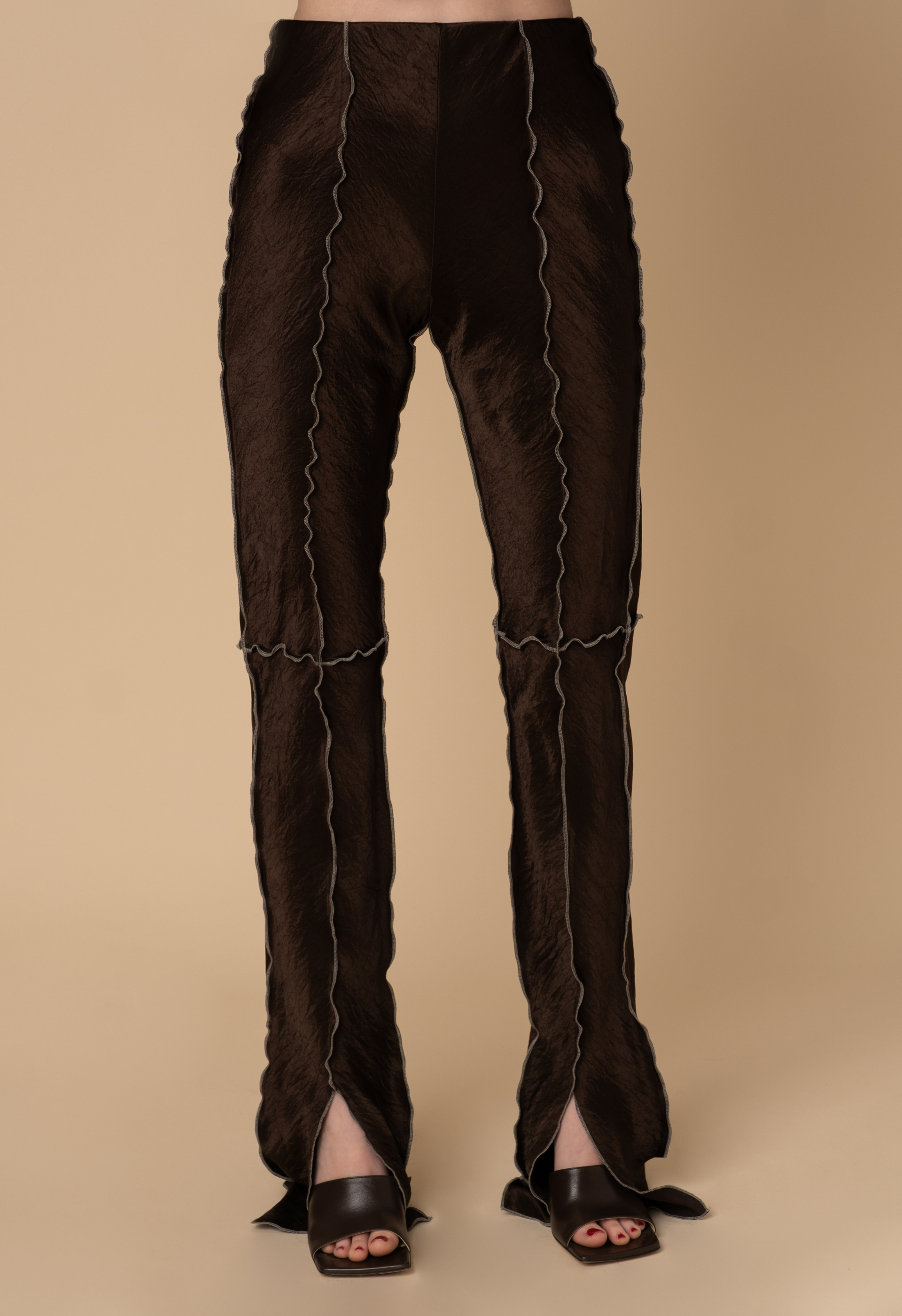 Curly Front Split Trousers