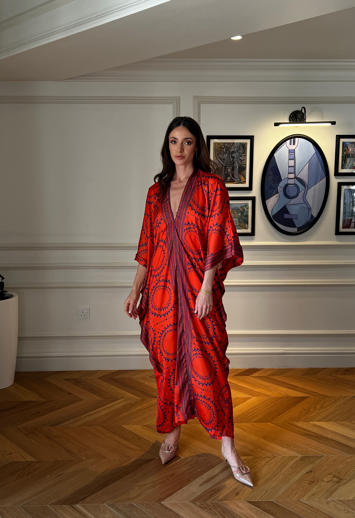 mana0313◾️CRISTSEYA WOOL CAFTAN Cristaseya Caftan Light Cotton Striped Black and Noisette – Neighbour