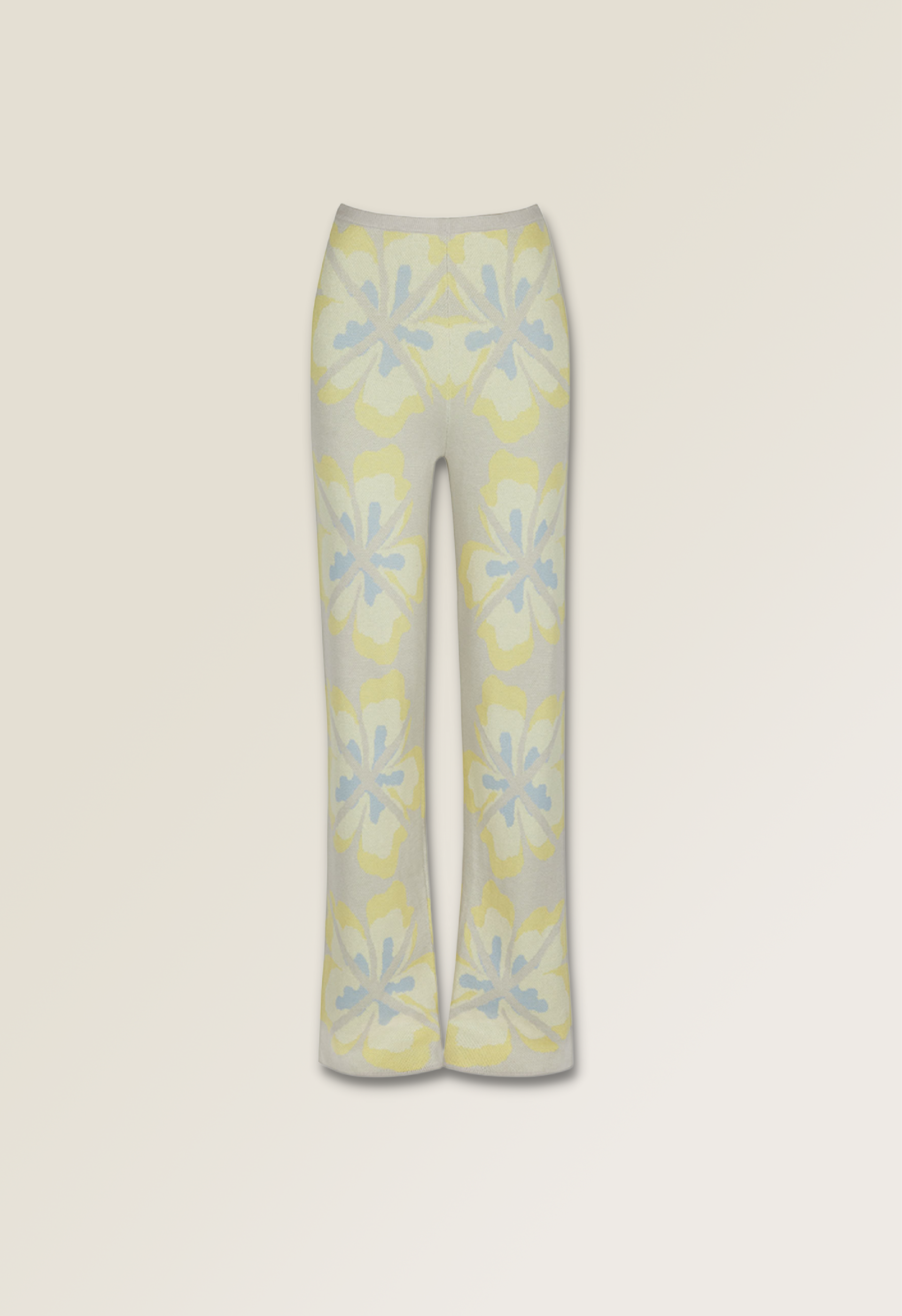 بنطلون بلوني الأصفر والأزرق