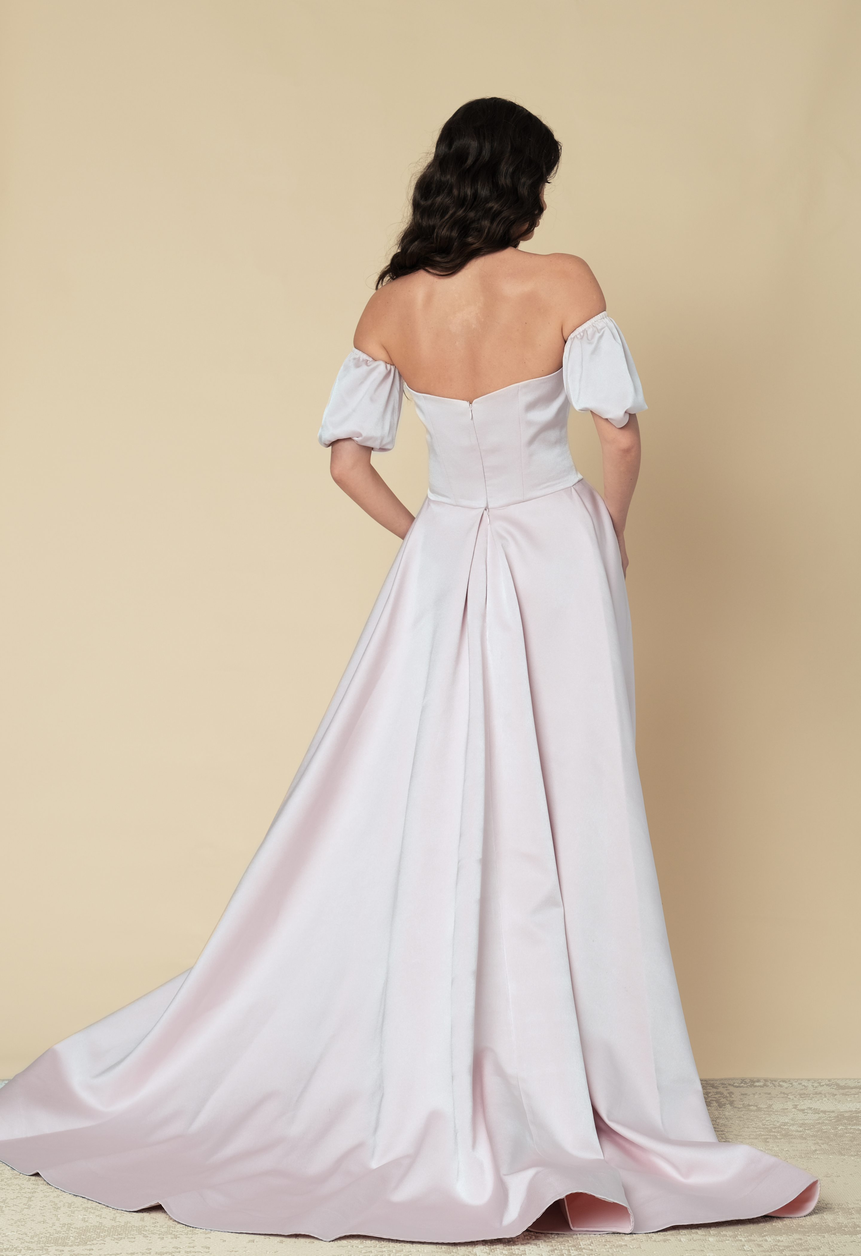 Off shoulder full gown