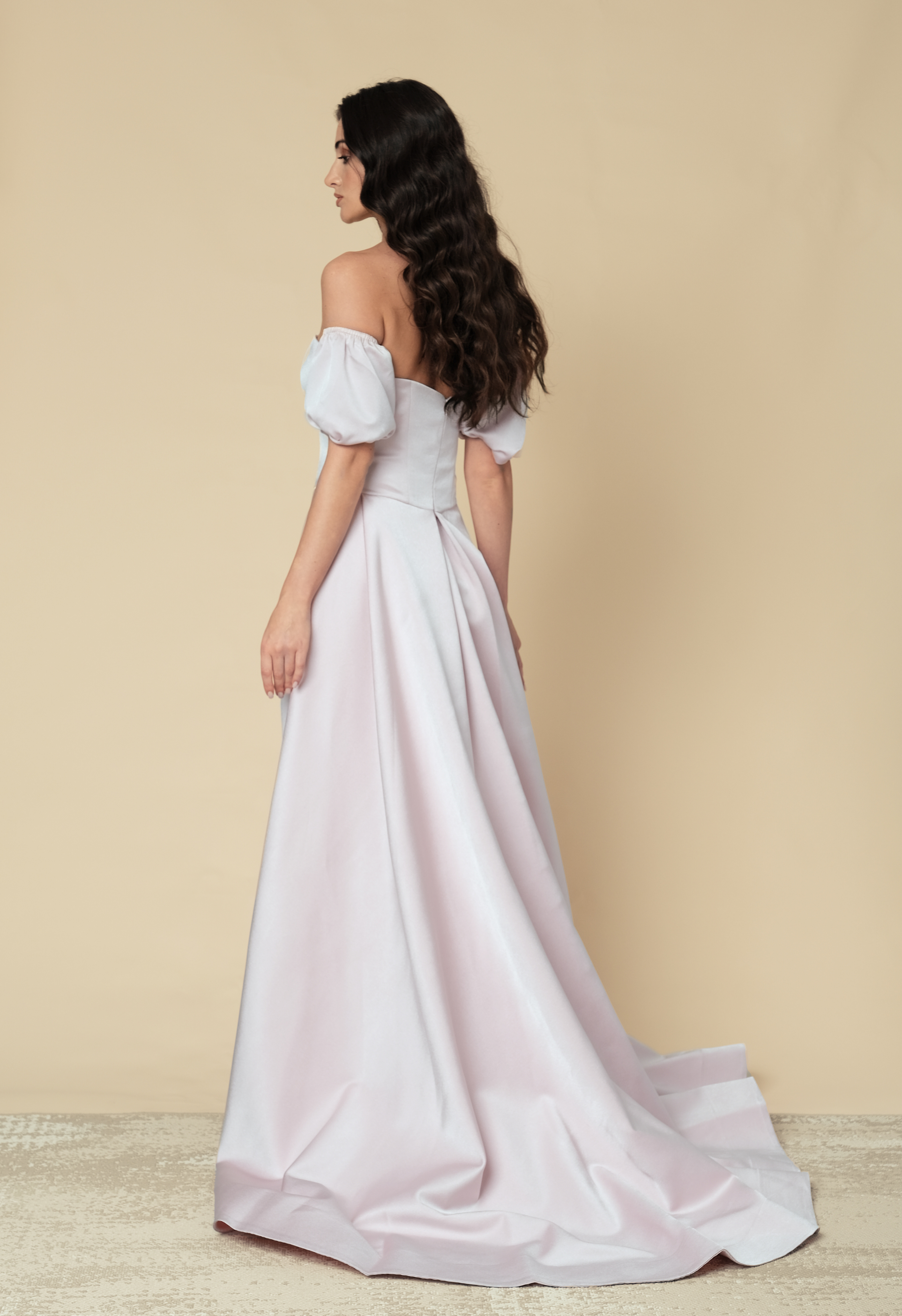 Off shoulder full gown